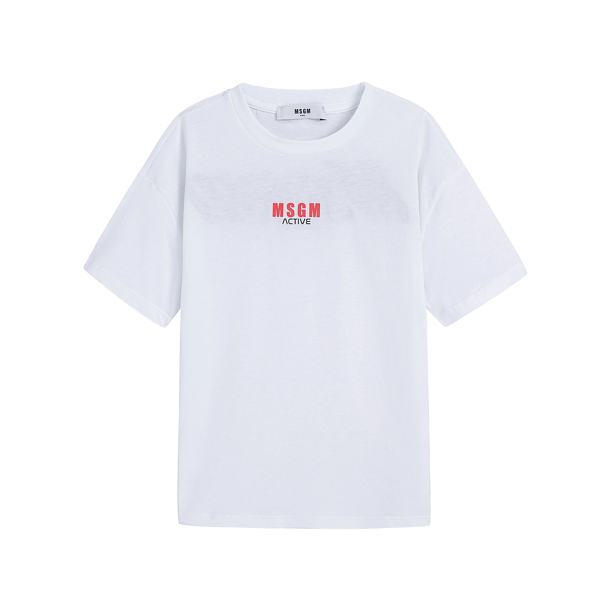 Boys & Girls White Cotton T-Shirt