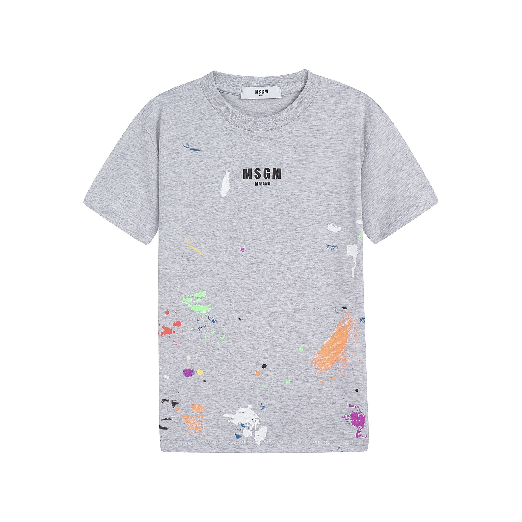 Boys & Girls Grey Cotton T-Shirt