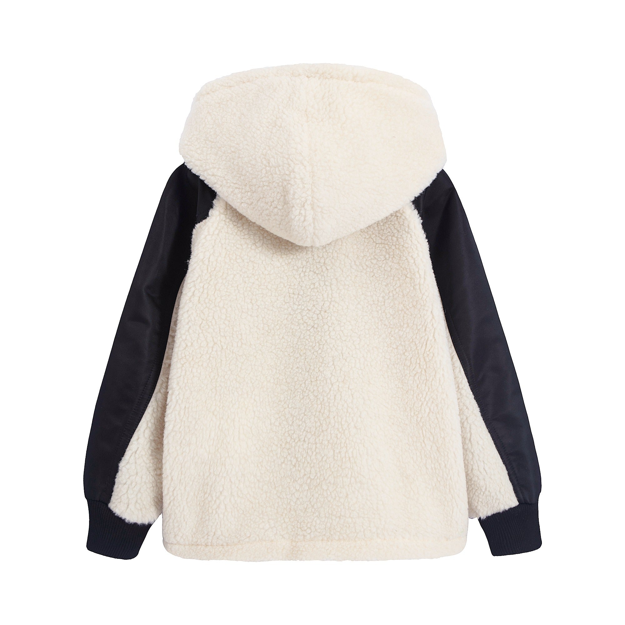 Boys & Girls White Hooded Jacket