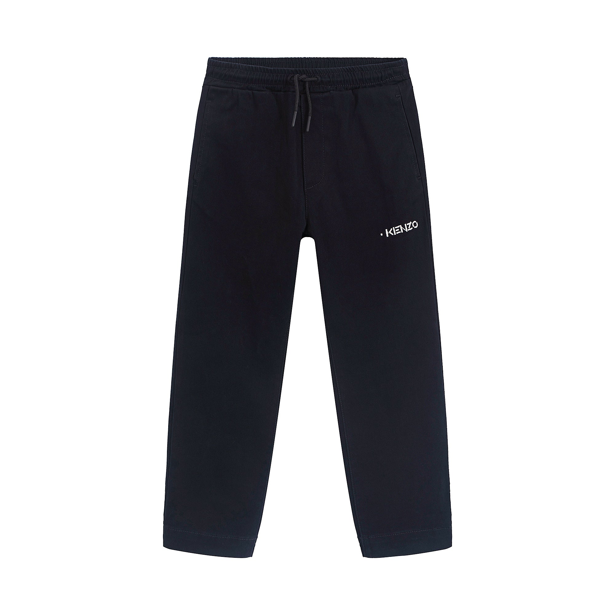 Boys Black Logo Trousers