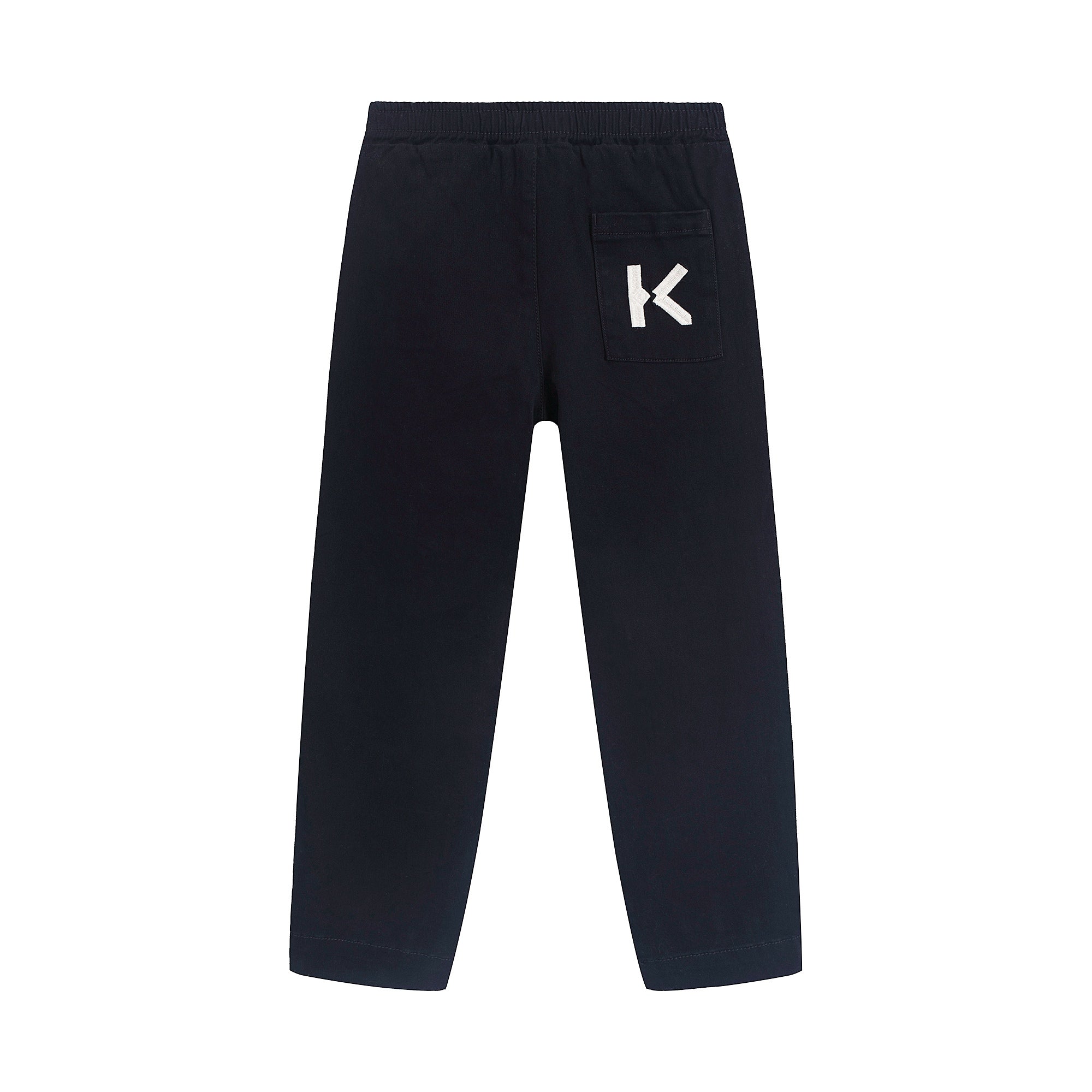 Boys Black Logo Trousers