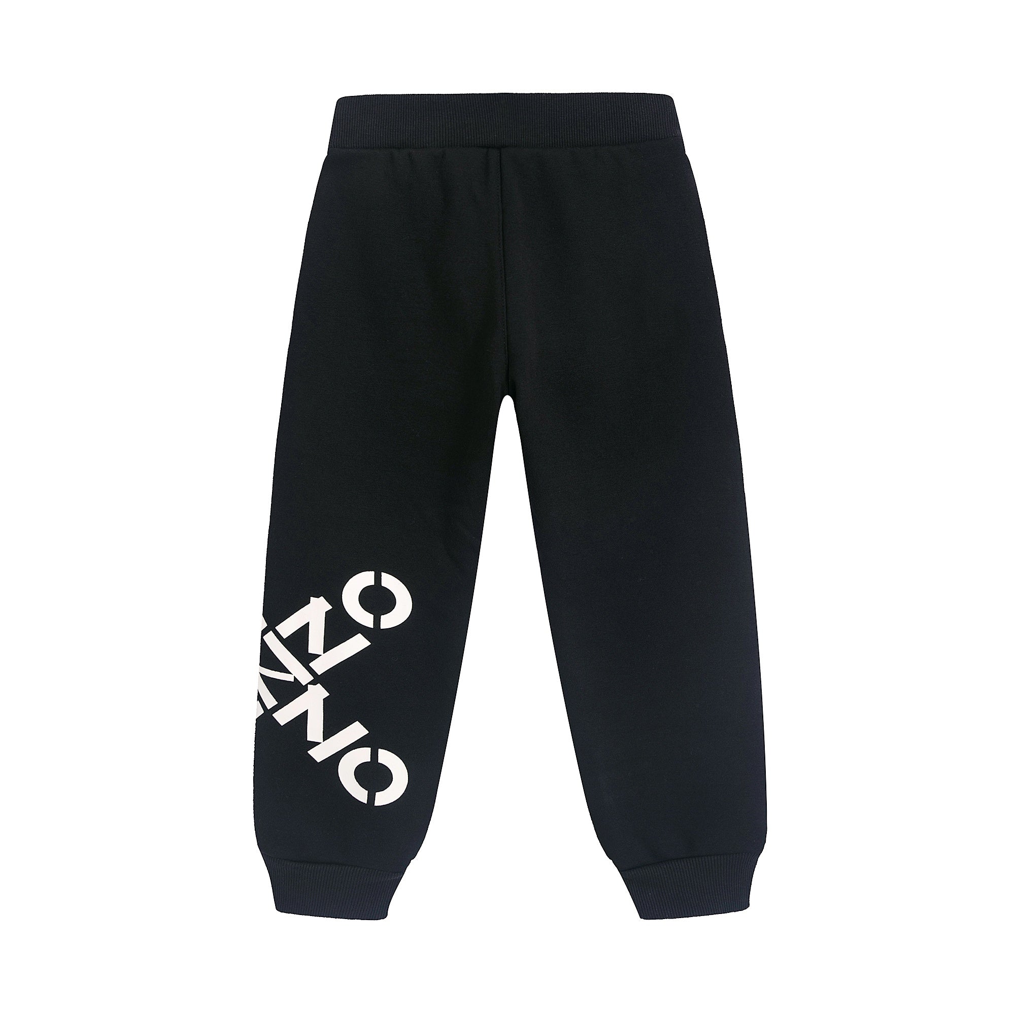 Boys Black Logo Trousers