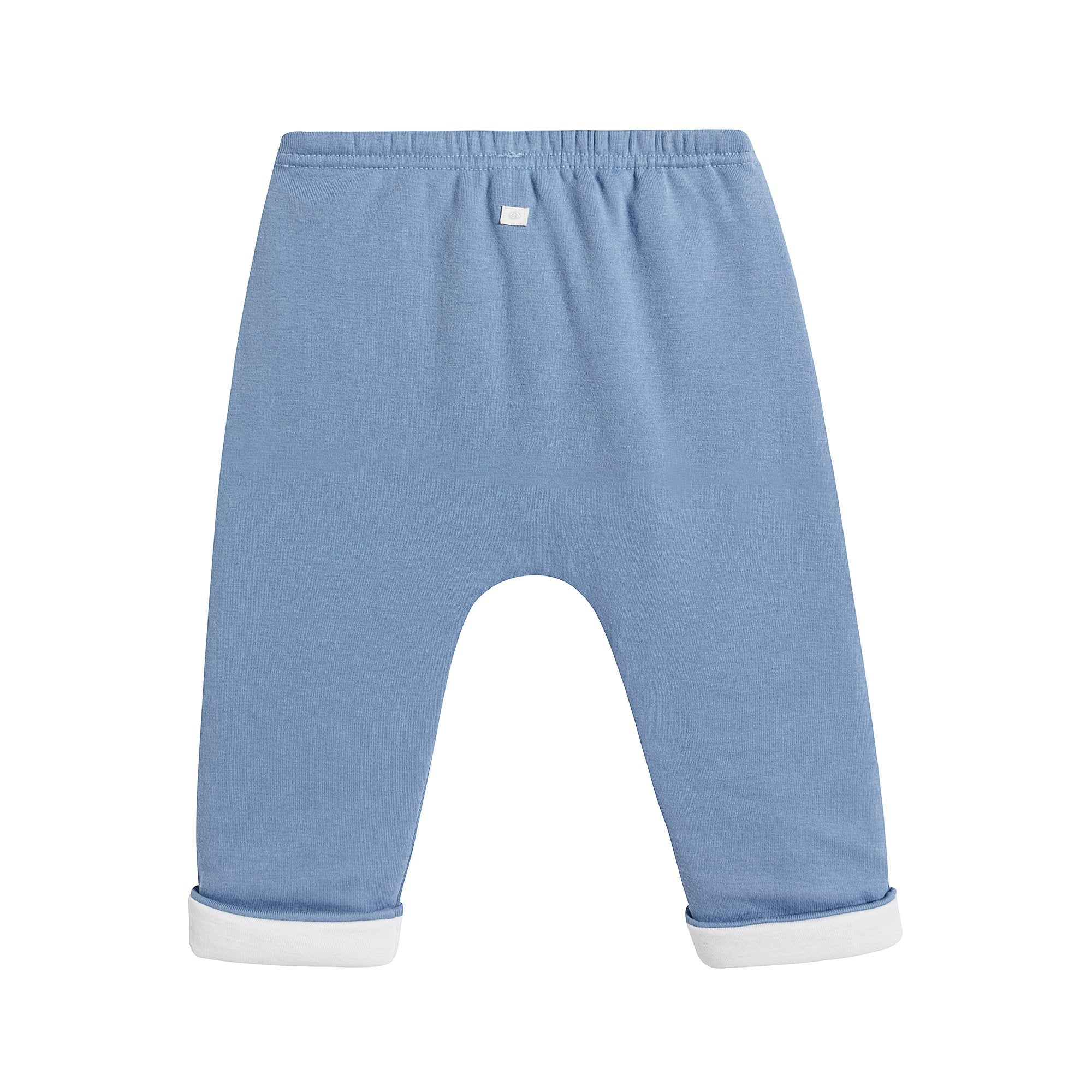 Baby Boys Blue Cotton Trousers