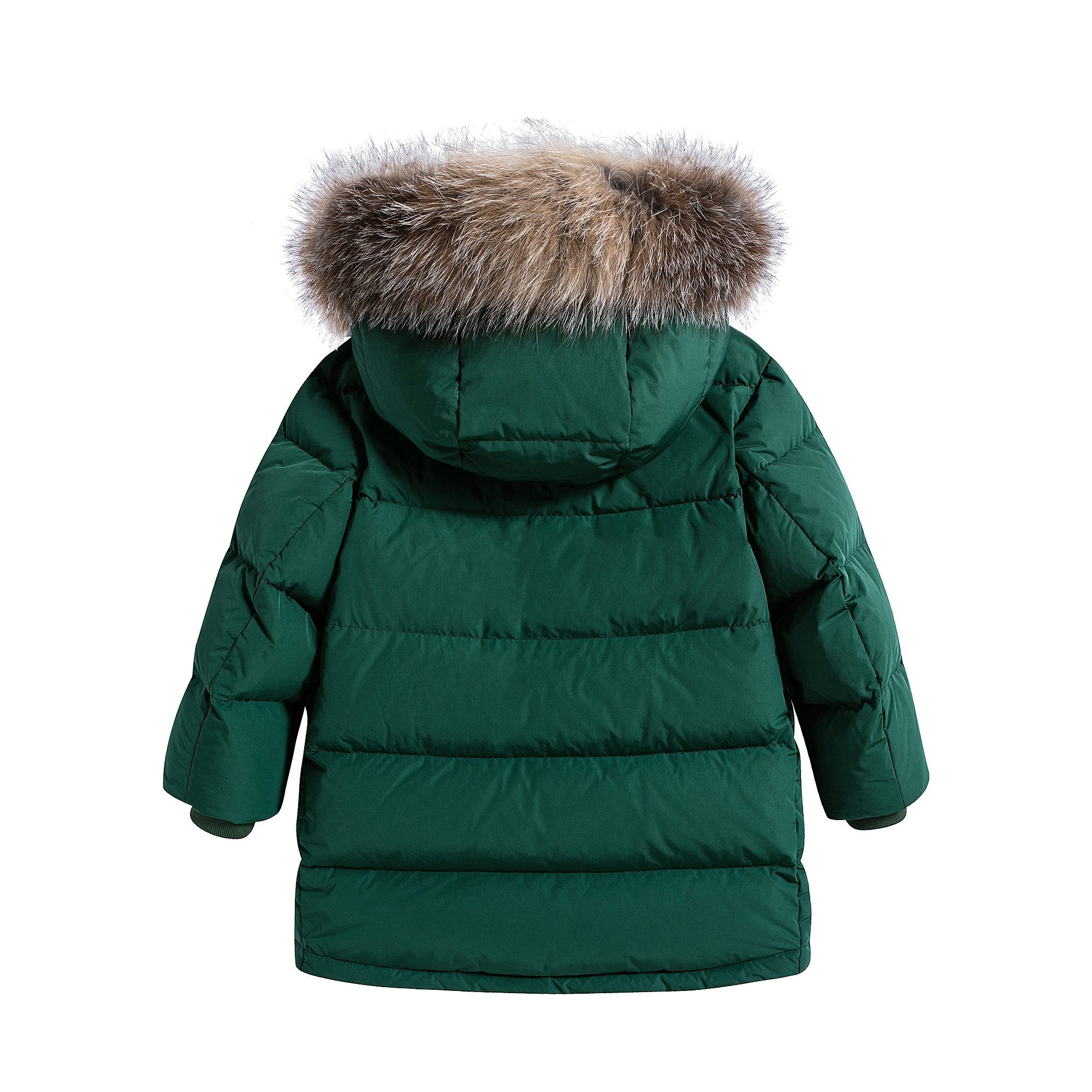 Boys Dark Green Padded Down Jacket