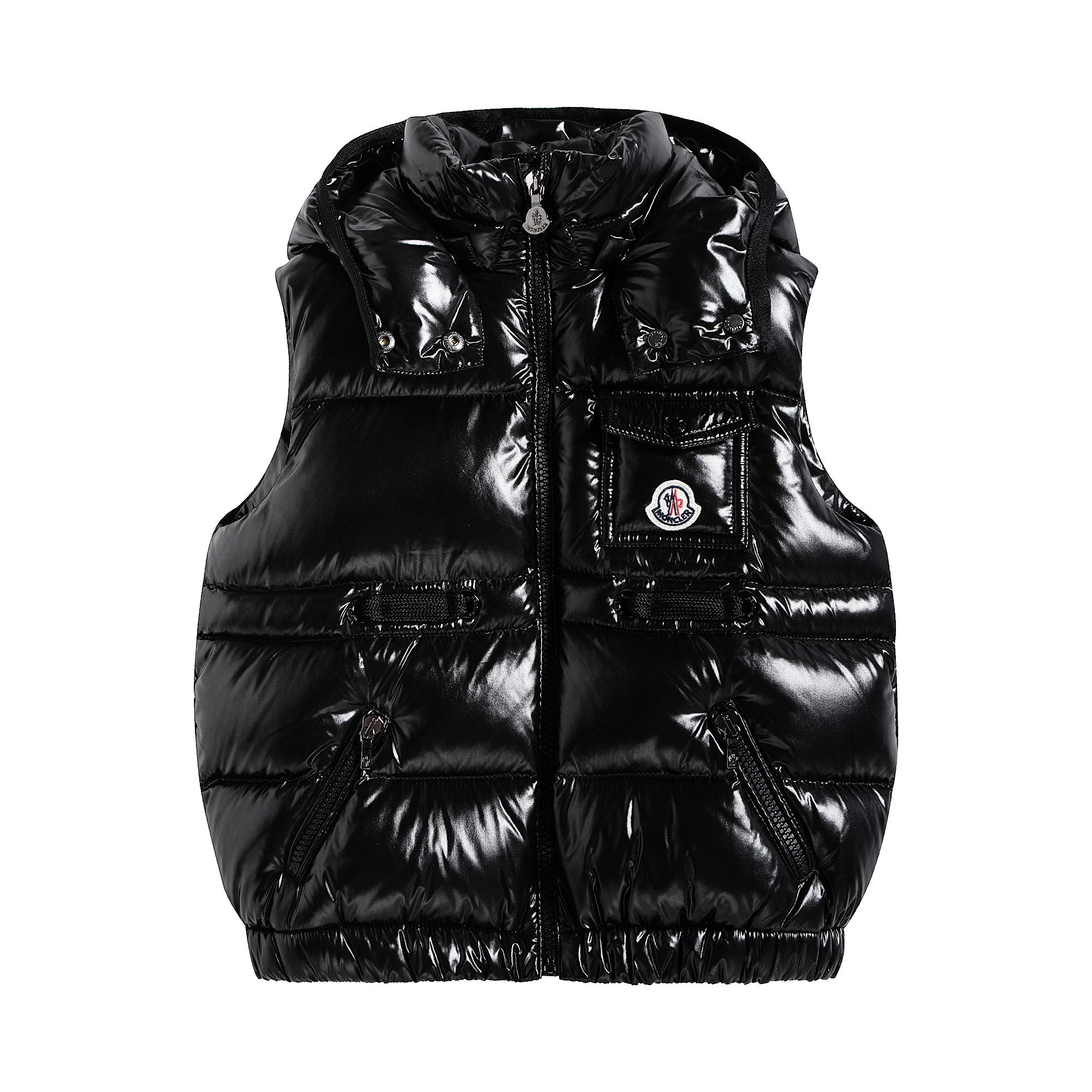 Boys Black Padded Down Vest