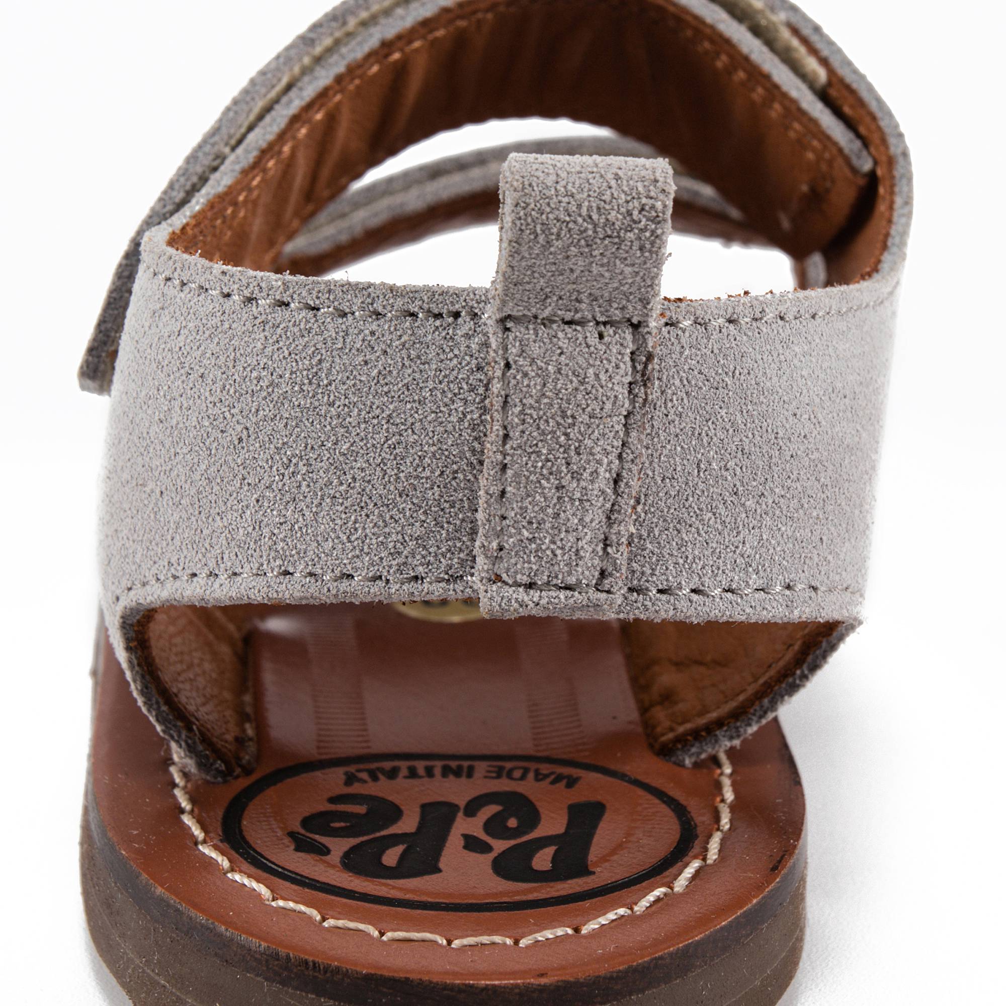 Boys & Girls Grey Leather Sandals