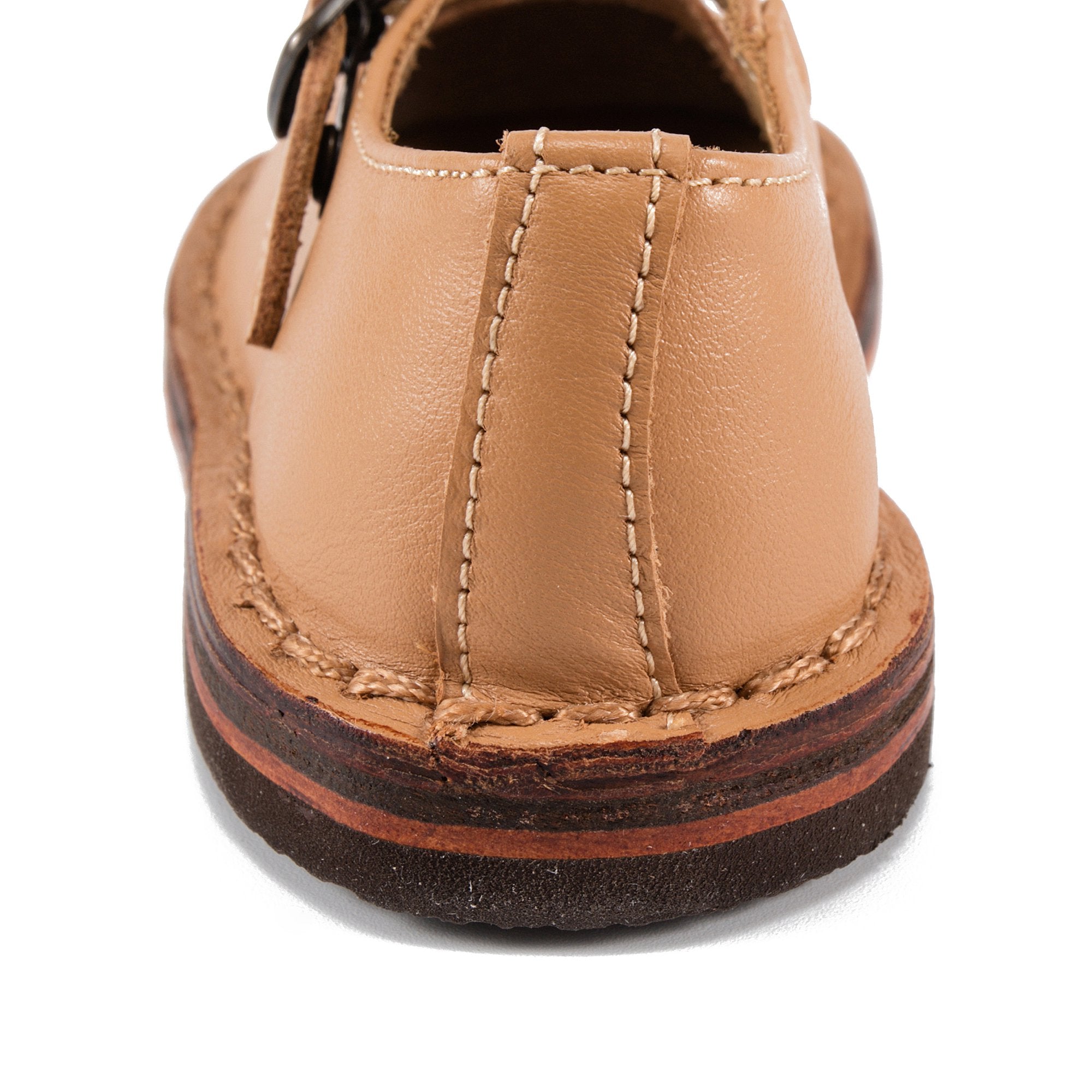 Baby Boys & Girls Beige Leather Shoes