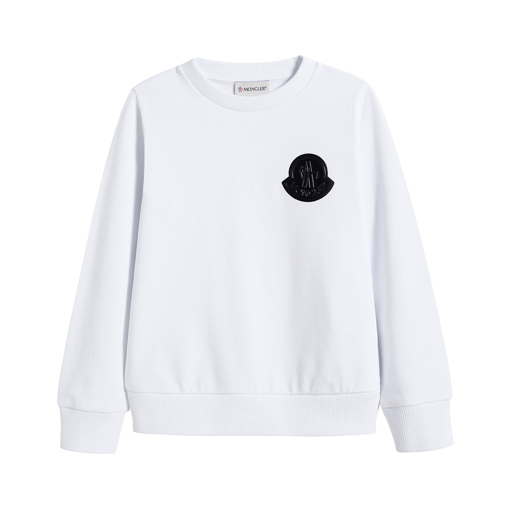 Boys White Cotton Sweatshirt