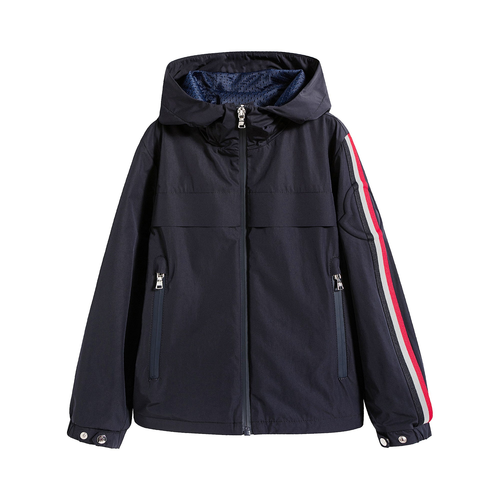 Boys Dark Blue Hooded Jacket