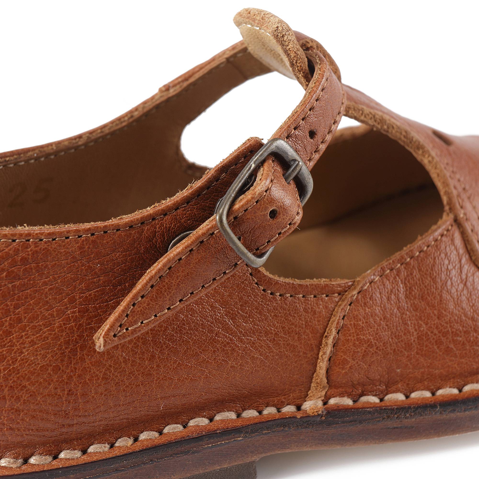 Baby Boys & Girls Brown Leather Shoes