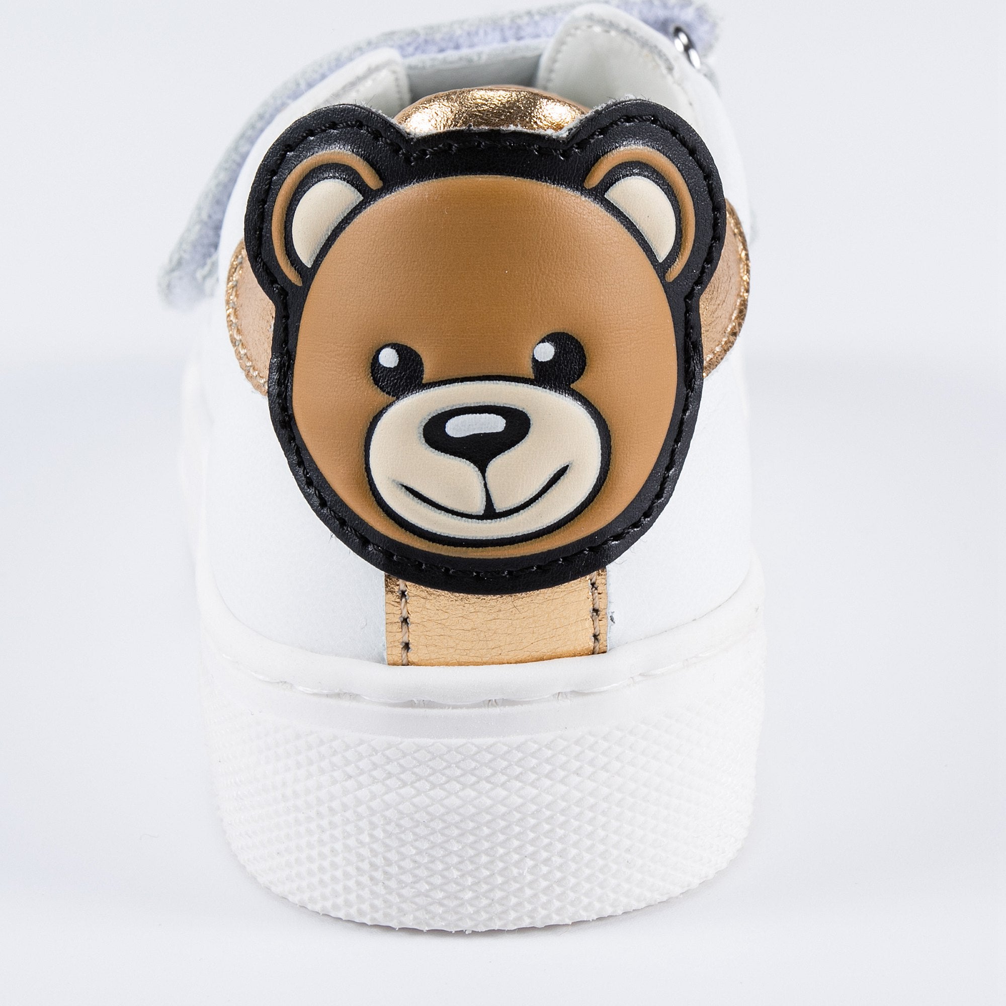 Boys & Girls Gold Patch Teddy Sneakers