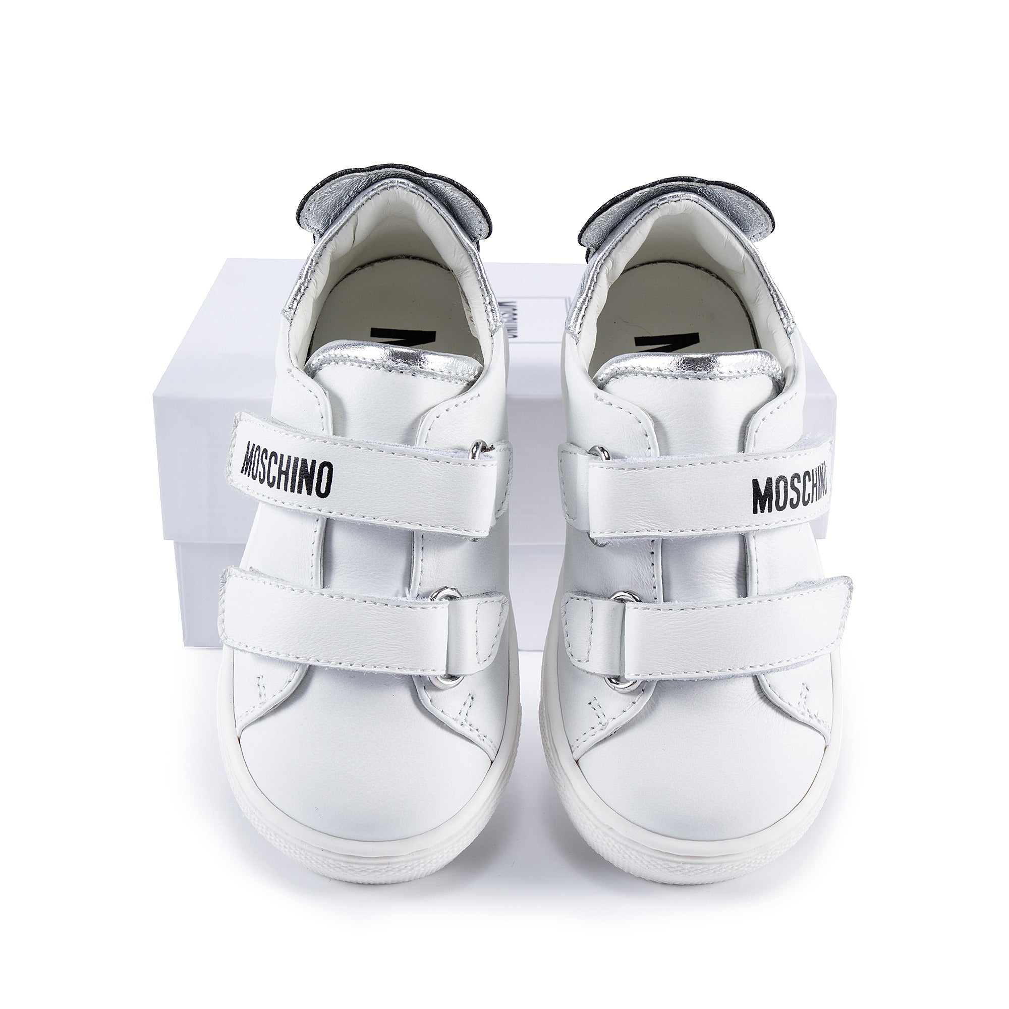 Boys & Girls White Teddy Sneakers