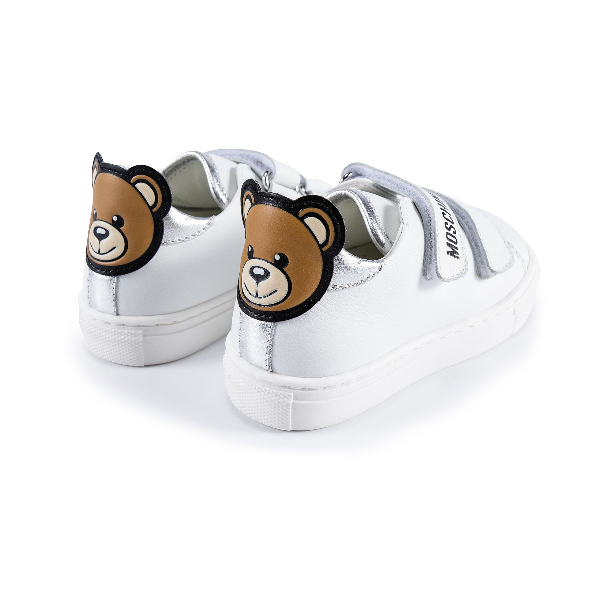 Boys & Girls White Teddy Sneakers