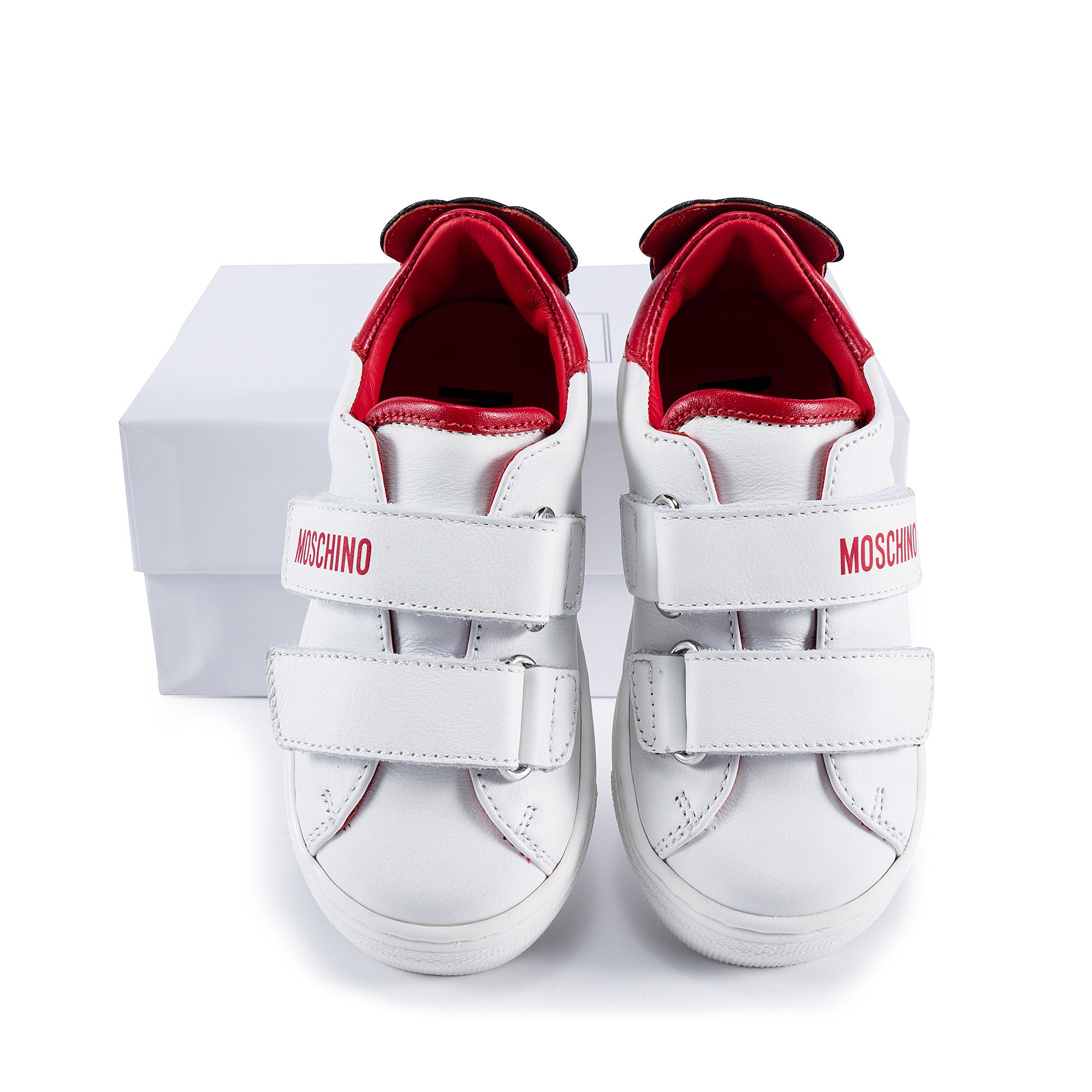 Boys & Girls Red Patch Teddy Sneakers