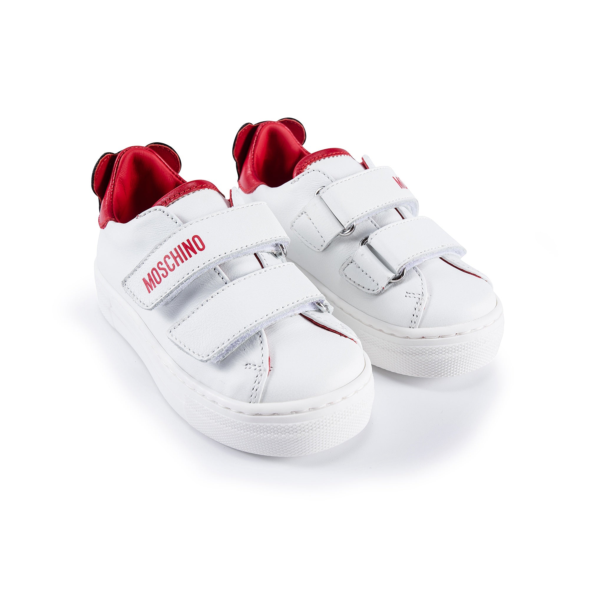 Boys & Girls Red Patch Teddy Sneakers