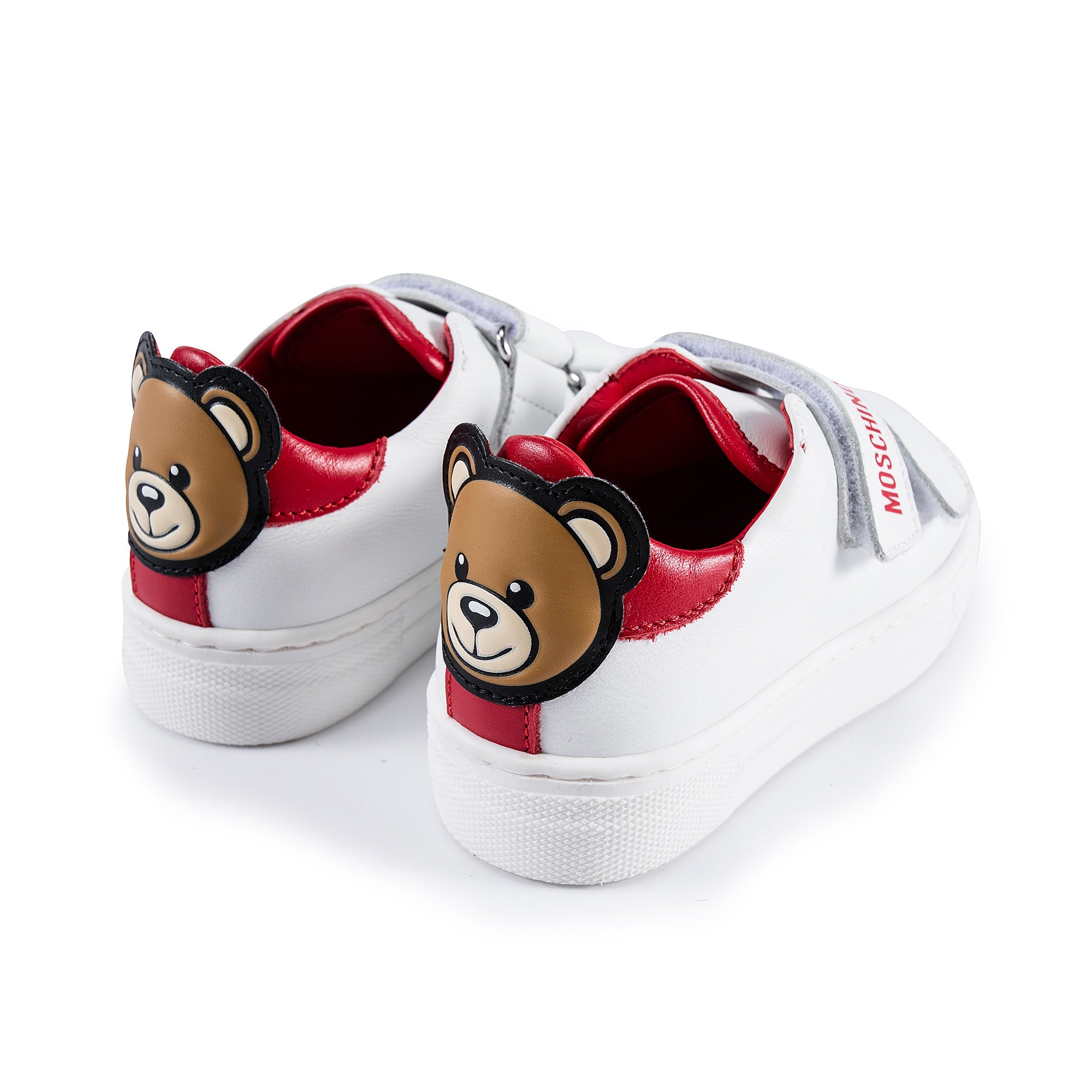 Boys & Girls Red Patch Teddy Sneakers