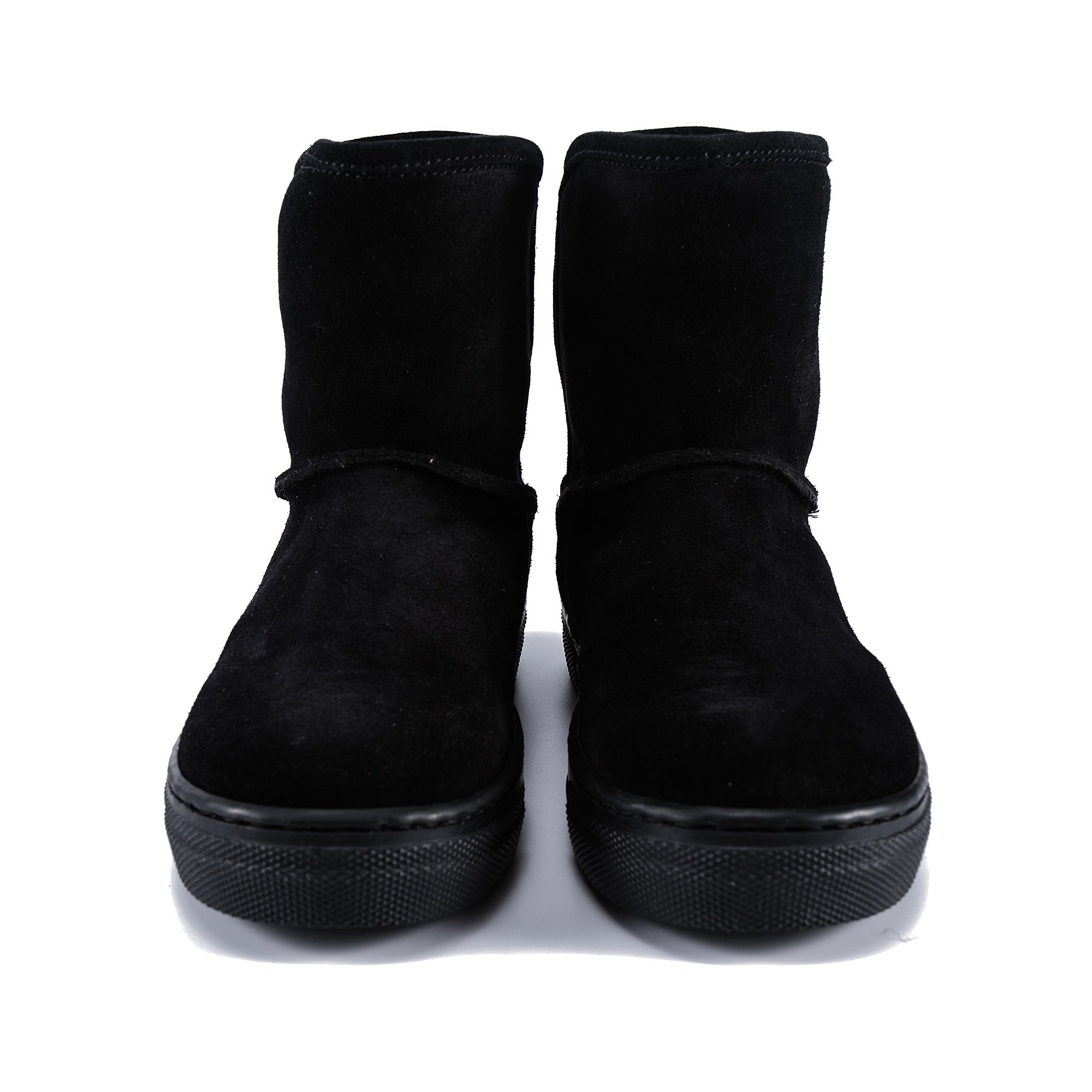 Girls Black Logo Ankle Boots