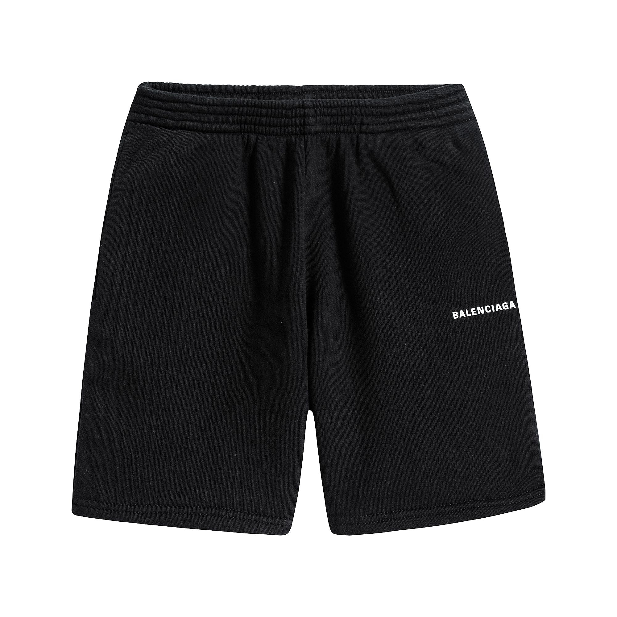 Boys Black Cotton Shorts