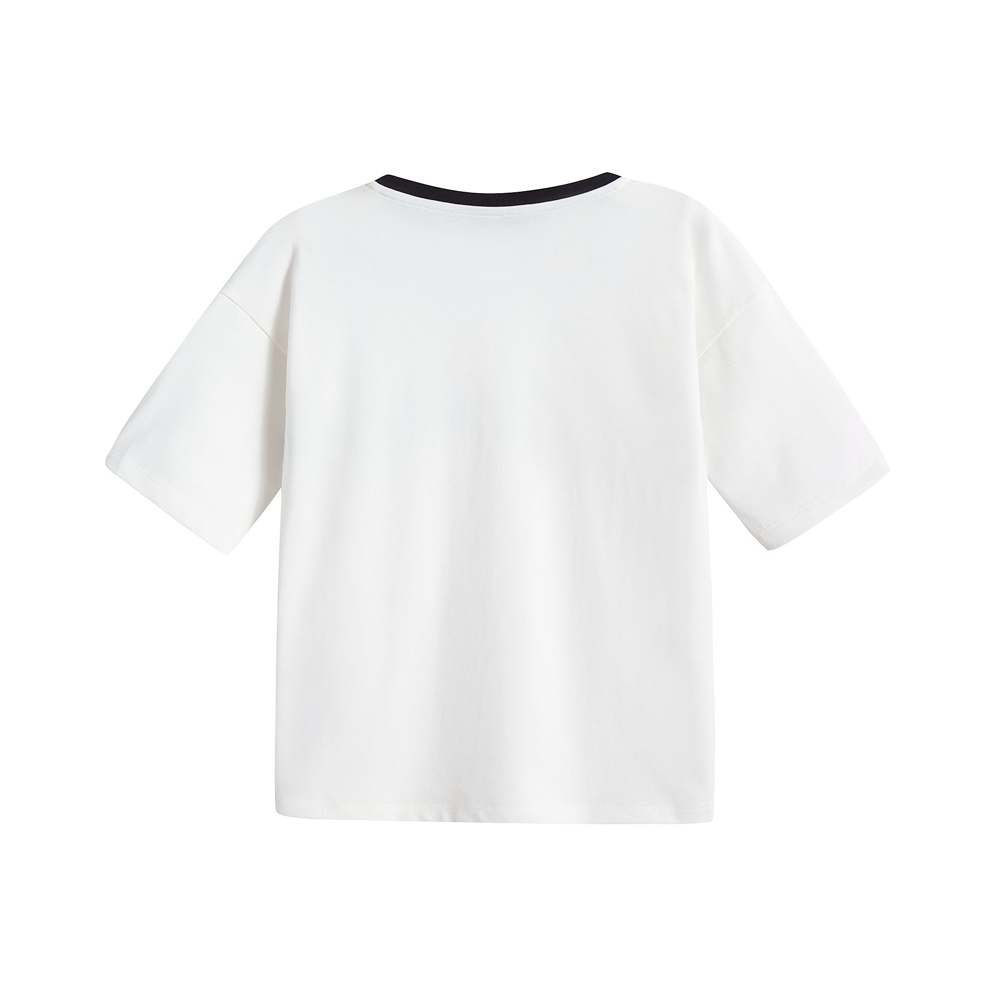 Boys & Girls White Logo Cotton T-Shirt