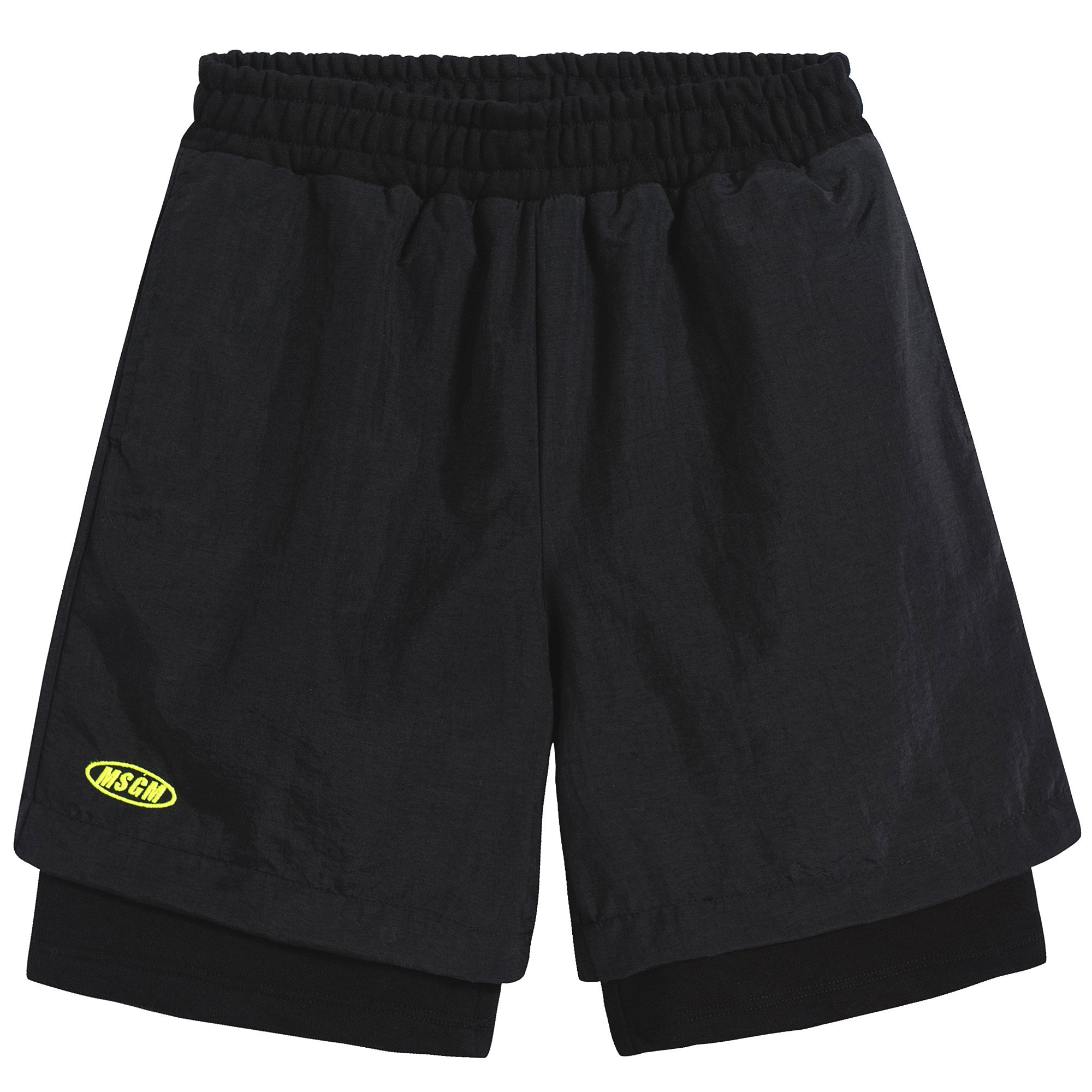 Boys Black Bermuda Shorts