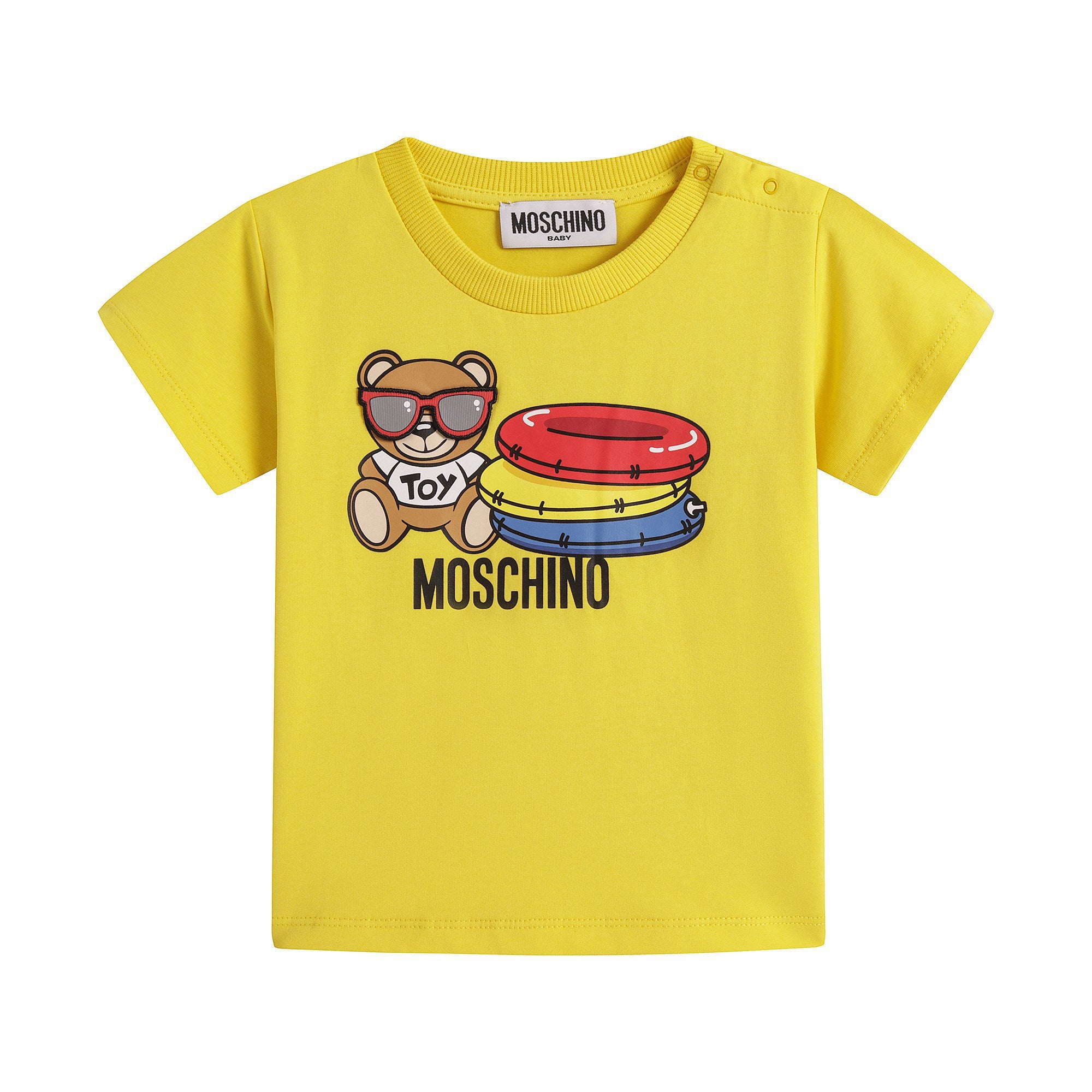 Baby Boys & Girls Yellow Bear Cotton T-Shirt