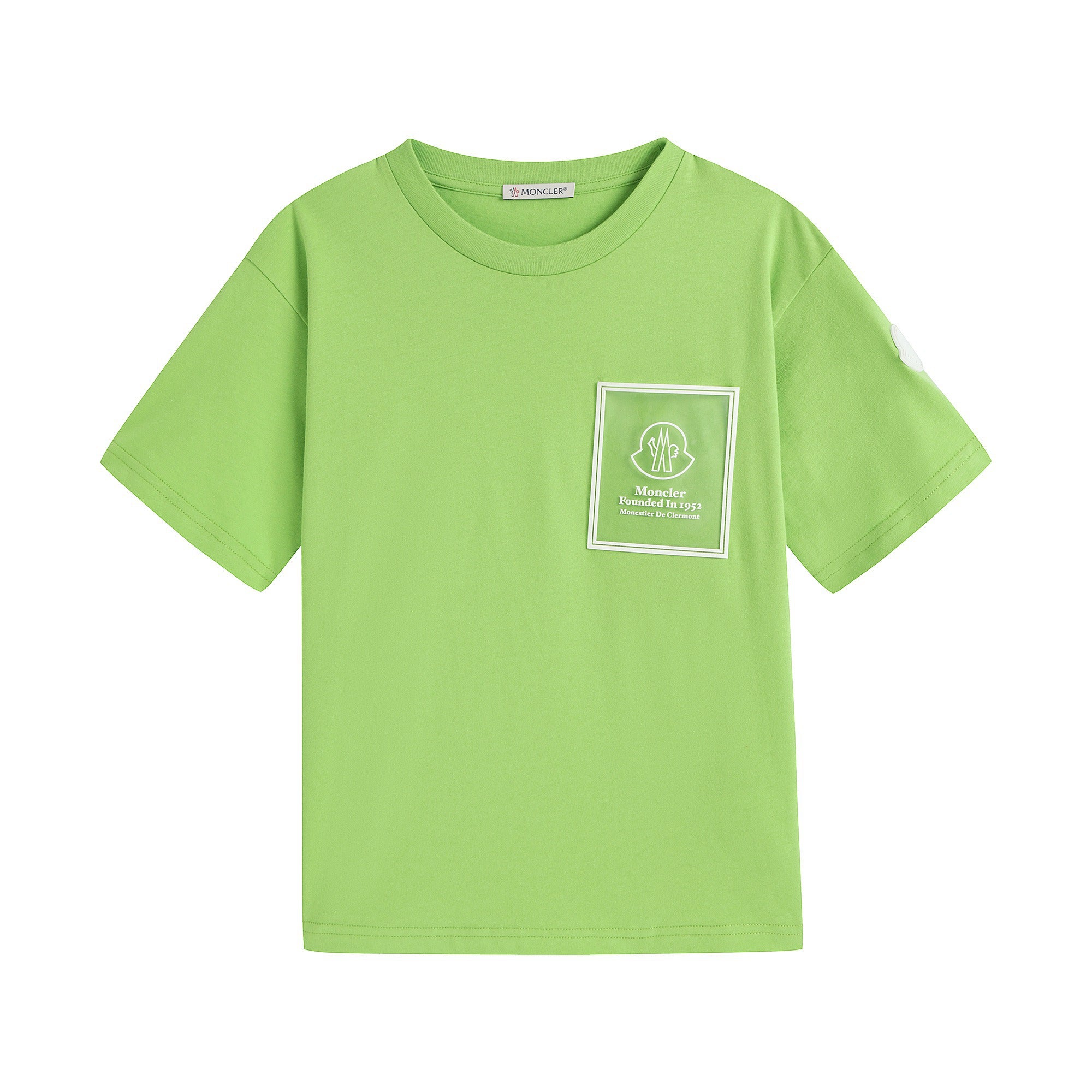 Boys & Girls Green Logo Cotton T-Shirt