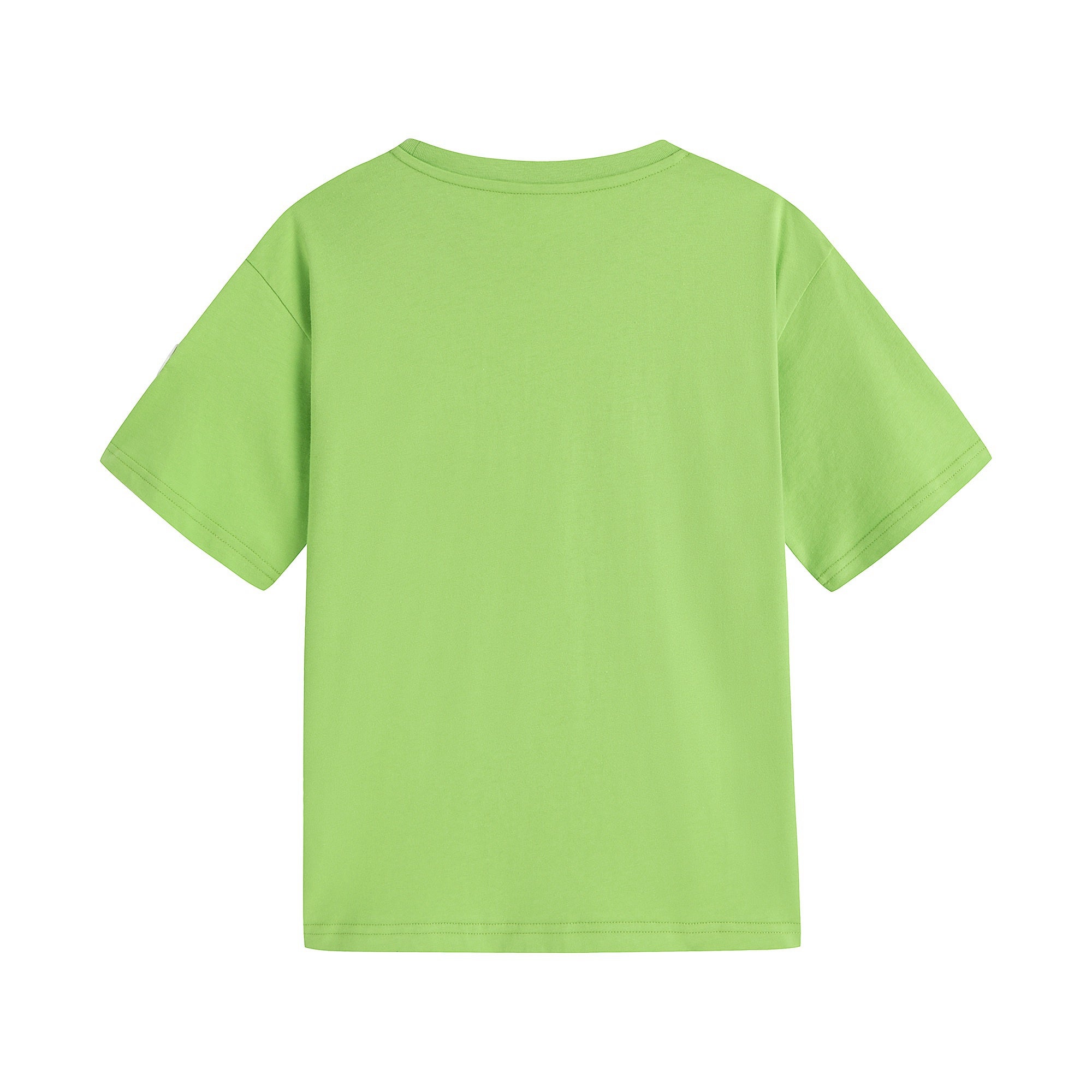 Boys & Girls Green Logo Cotton T-Shirt