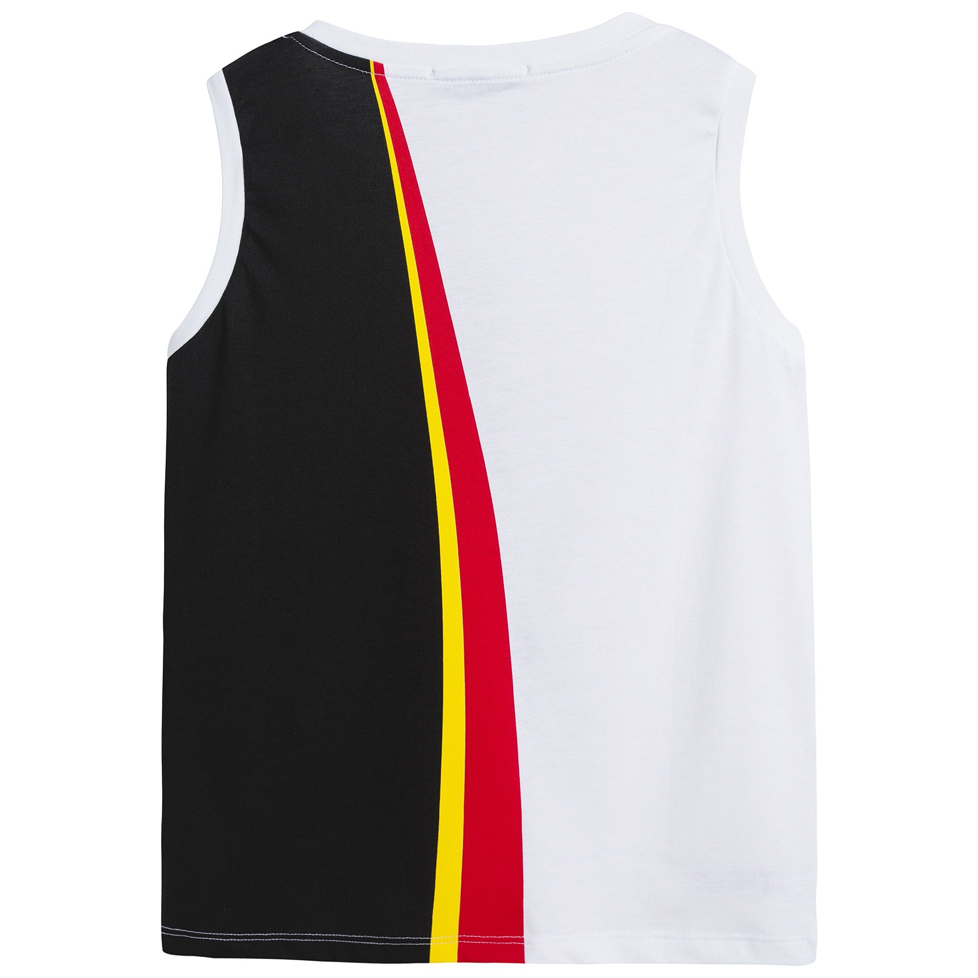 Boys White Logo Cotton Tank Top