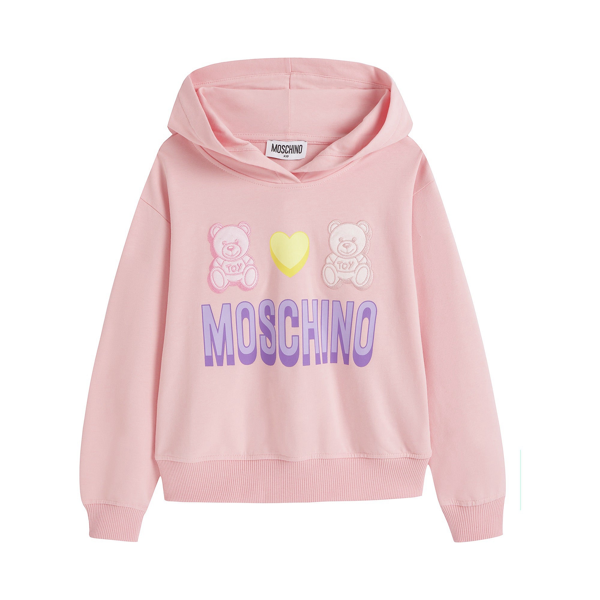 Boys & Girls Pink Logo Cotton Sweatshirts