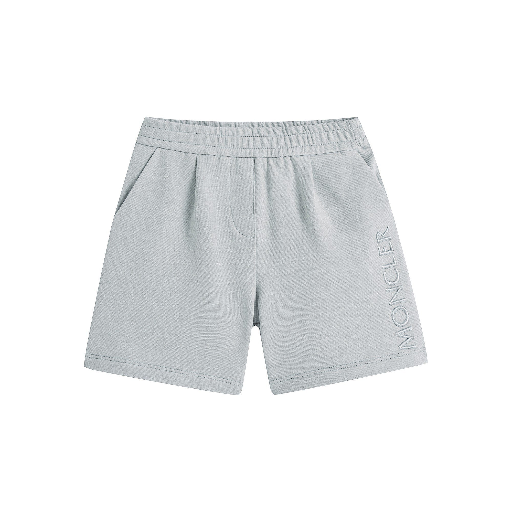 Baby Boys & Girls Grey Cotton Shorts