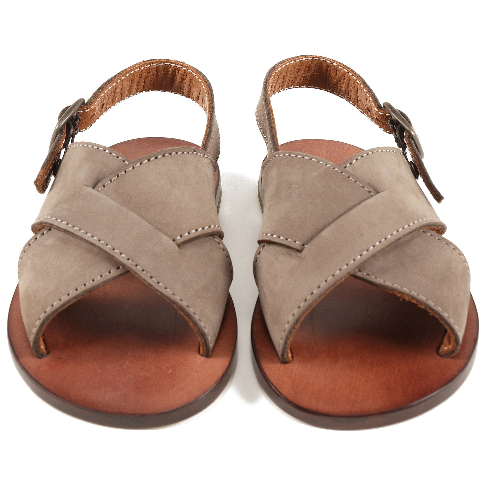 Baby Boys & Girls Brown Leather Sandals