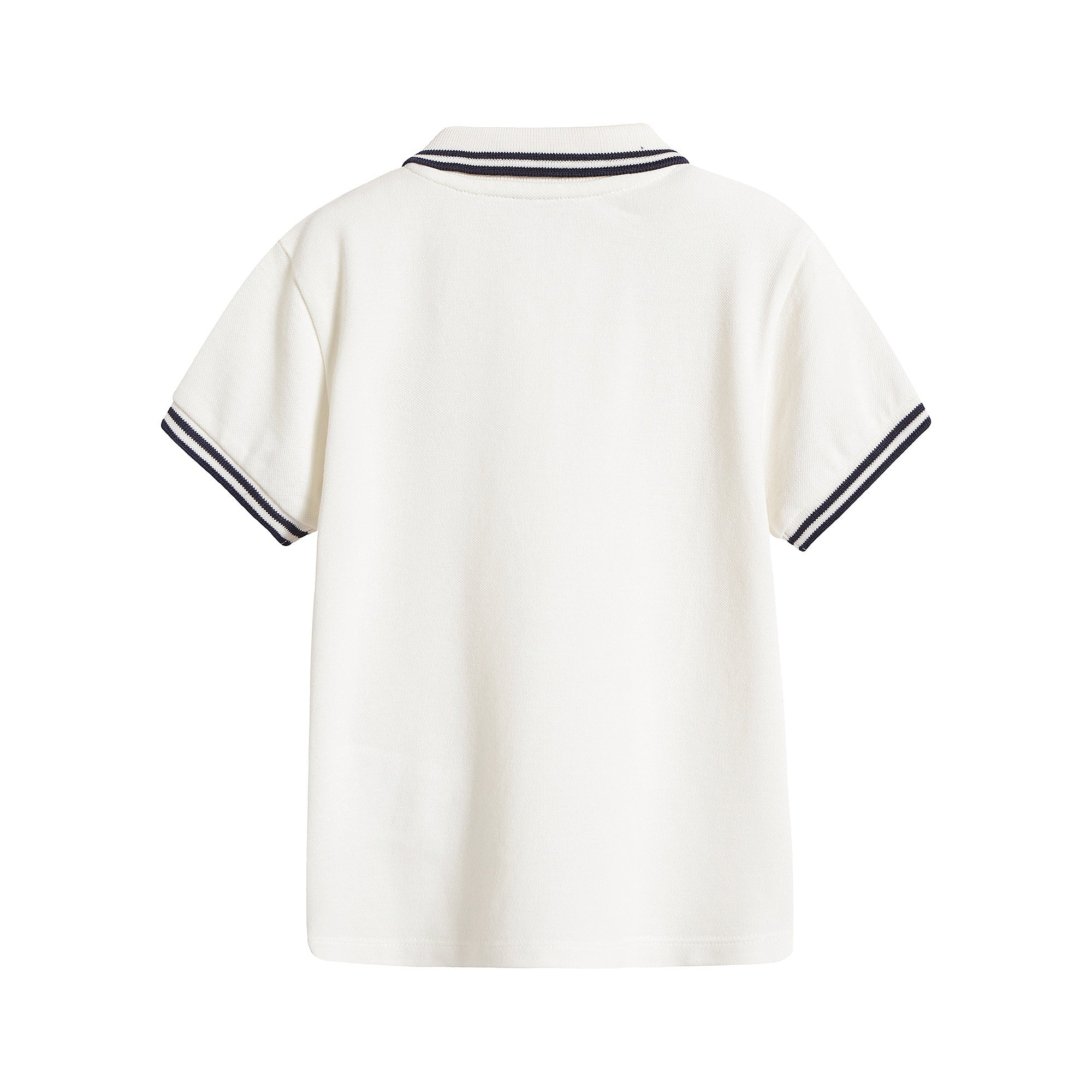 Boys White Logo Poloshirt