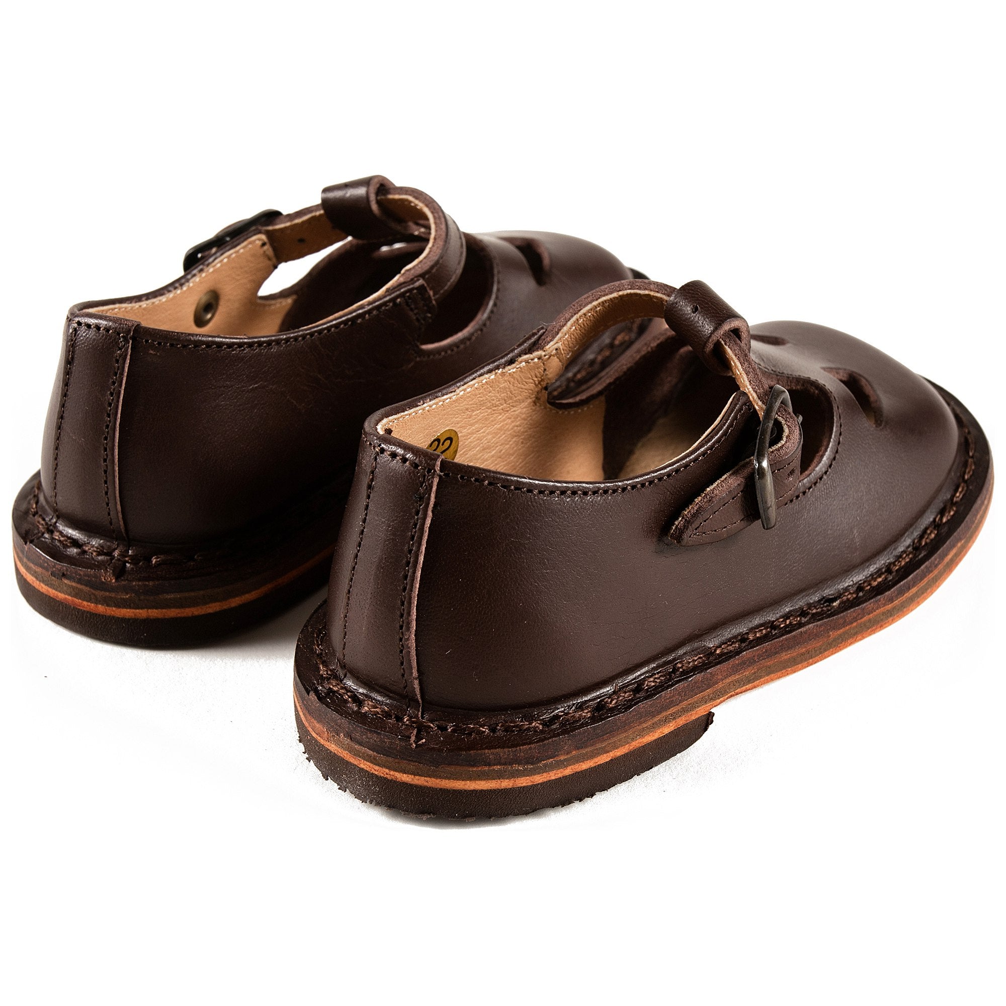 Baby Boys Brown Leather Shoes