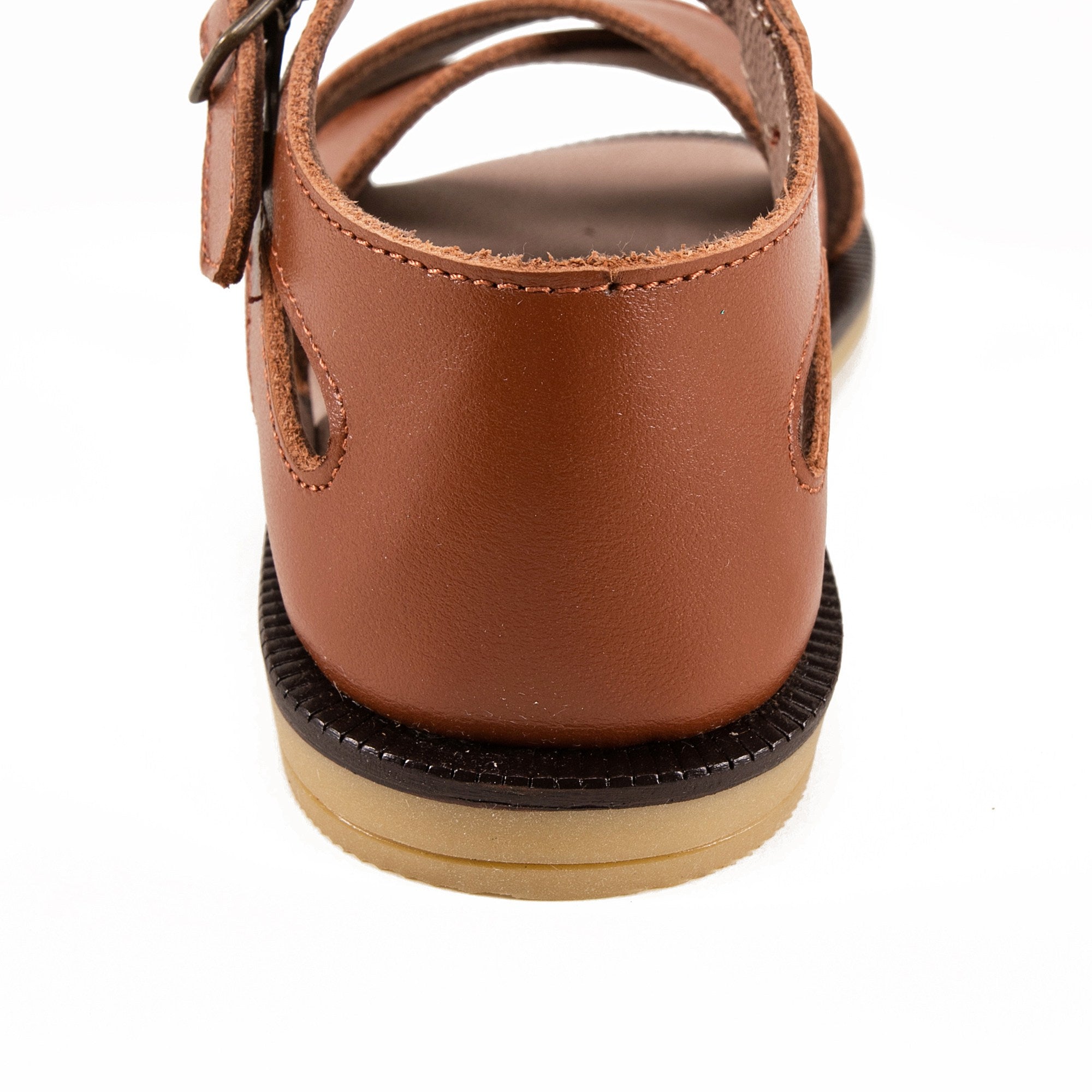 Boys Brown Leather Sandals