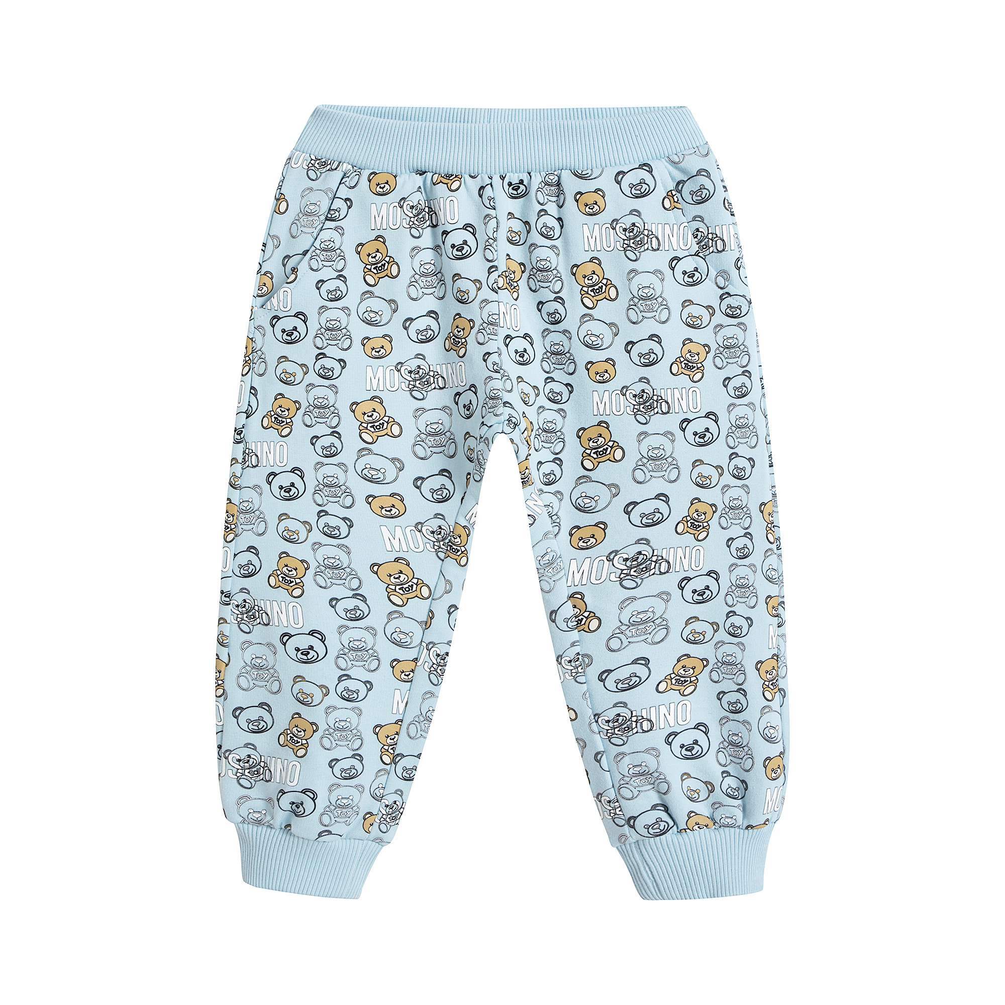 Baby Boys Blue Printed Cotton Set