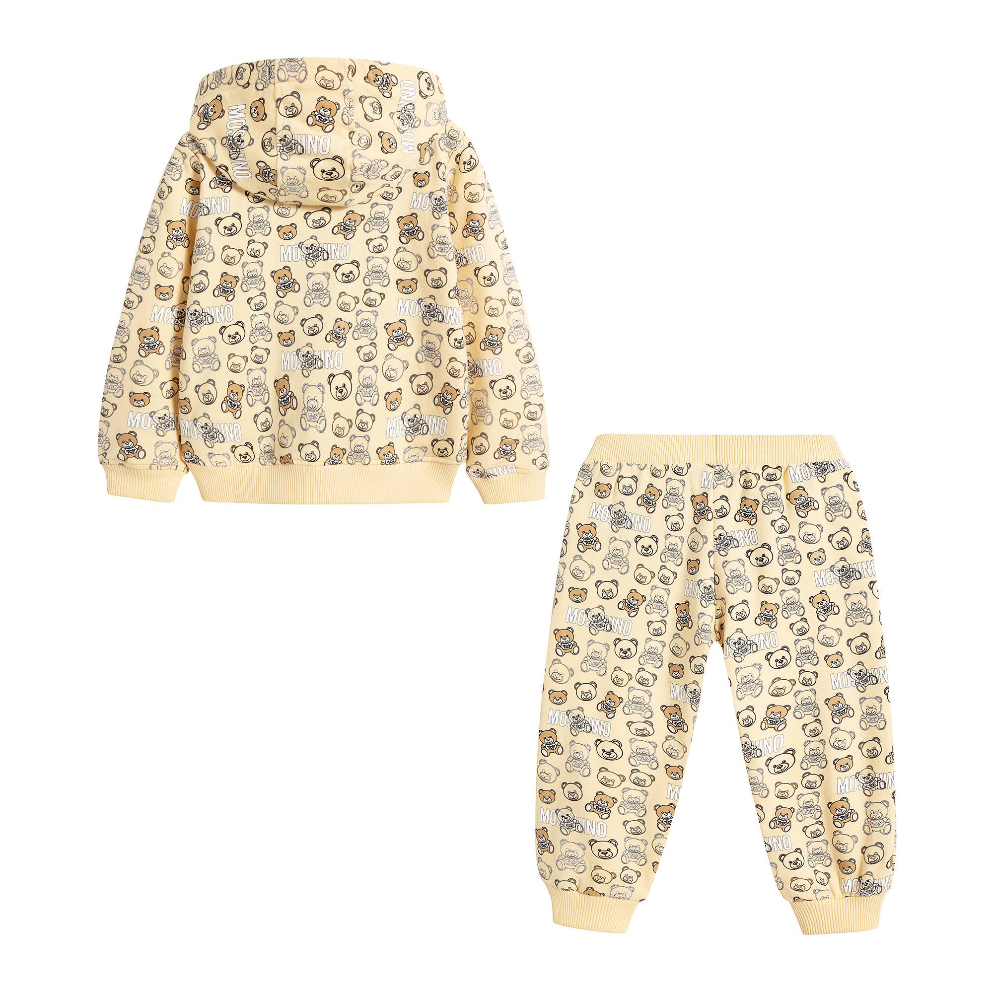 Baby Boys & Girls Yellow Printed Cotton Set