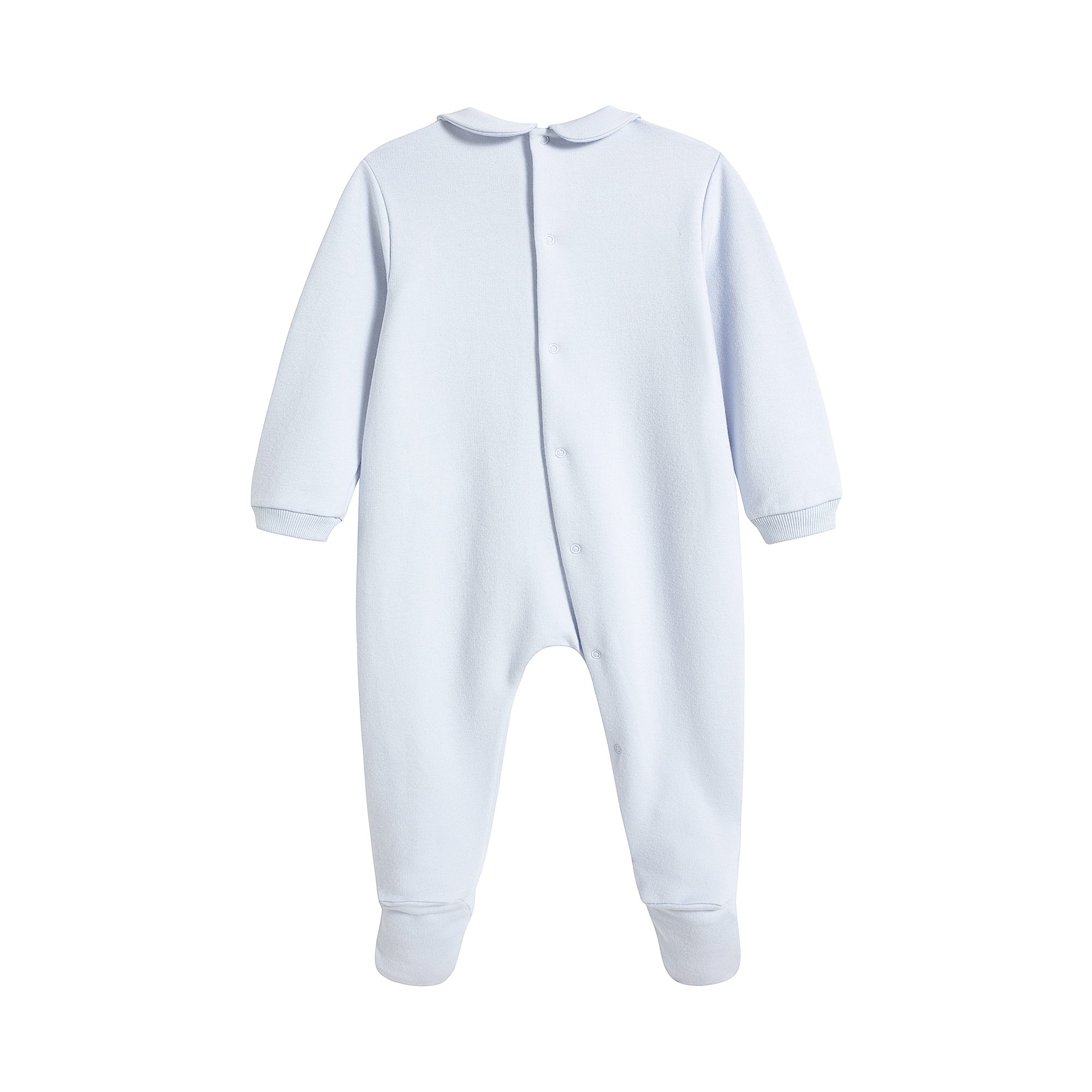 Baby Boys Blue Cotton Babysuit Set