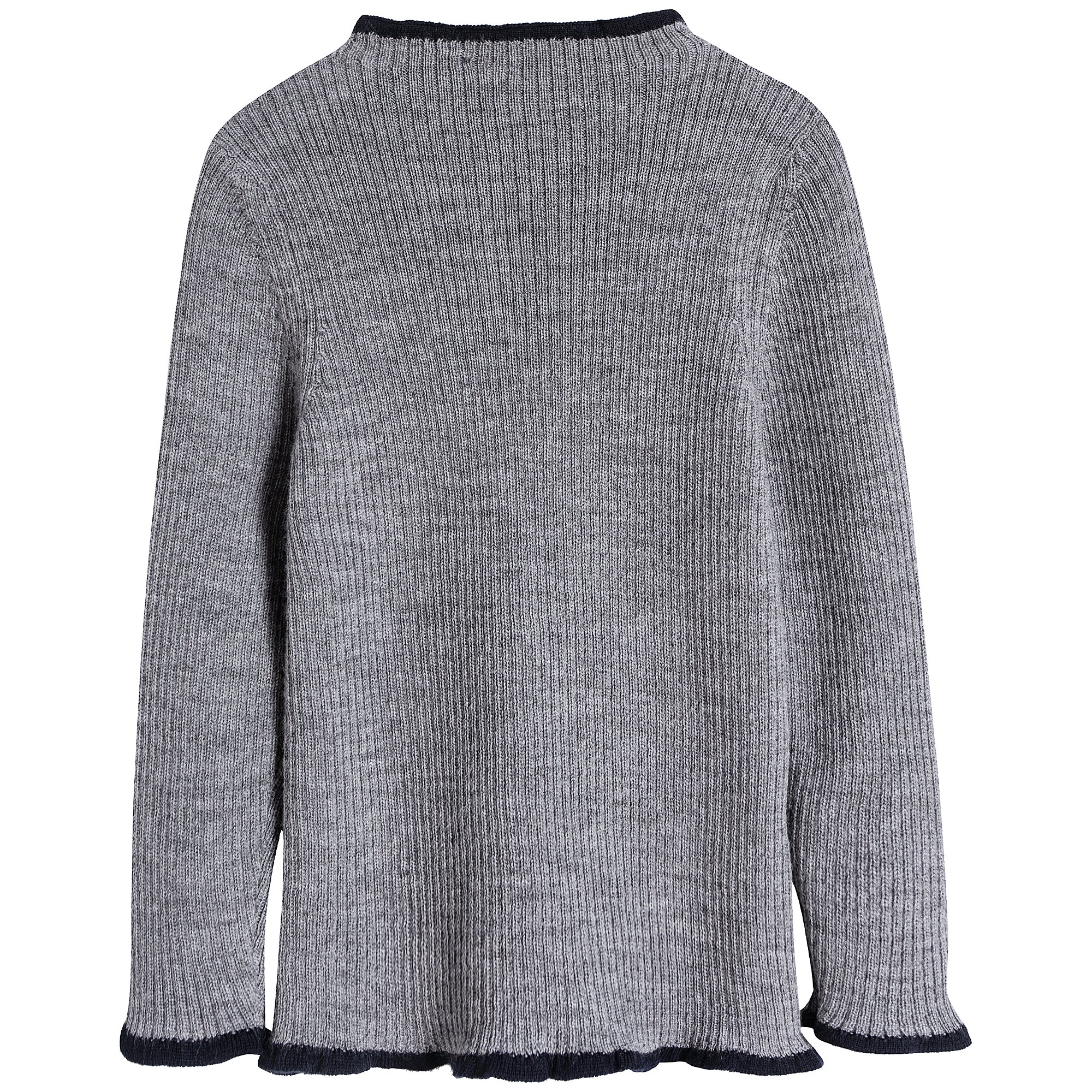 Girls Slate Grey Wool Jumper