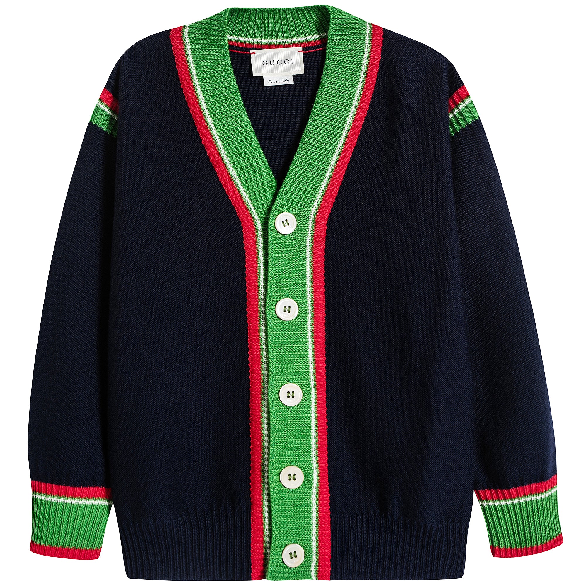 Boys & Girls Oltremare Wool Cardigan