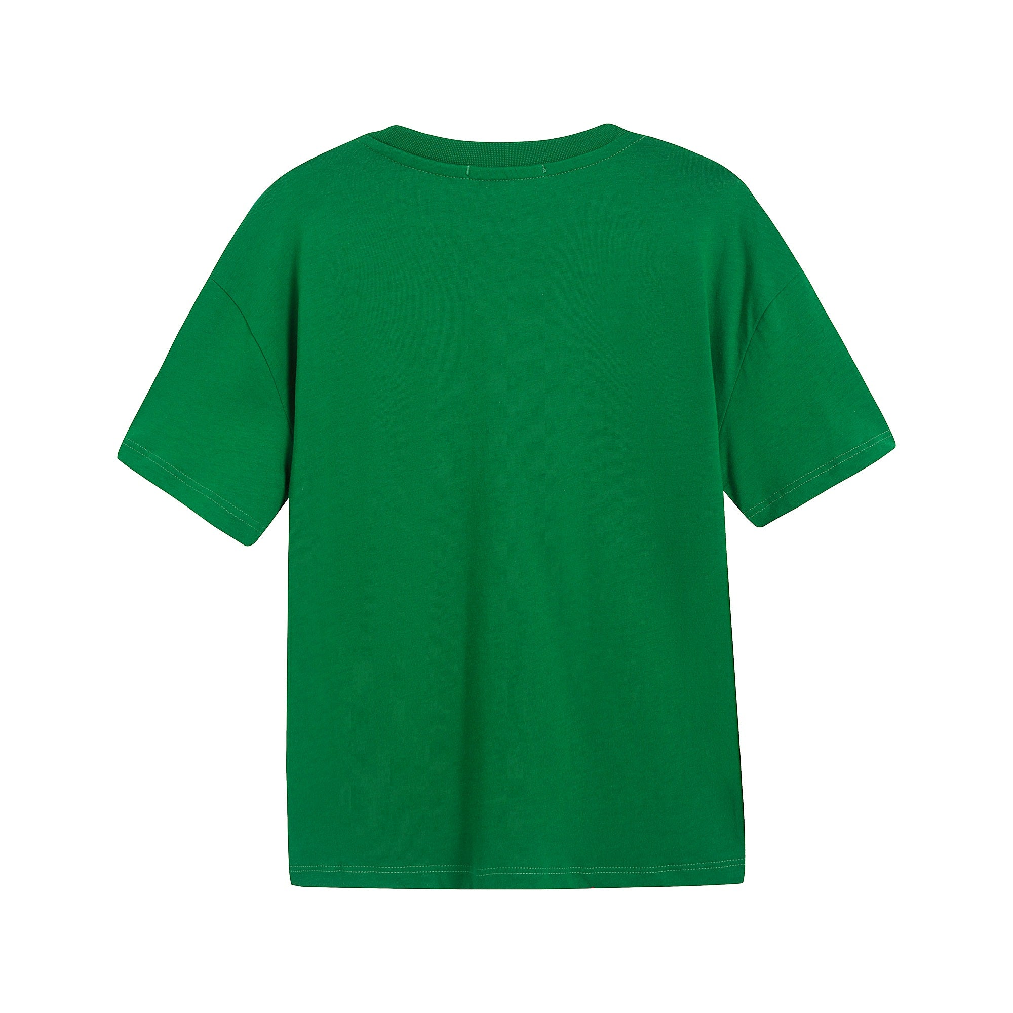 Boys & Girls Green Logo Cotton T-Shirt