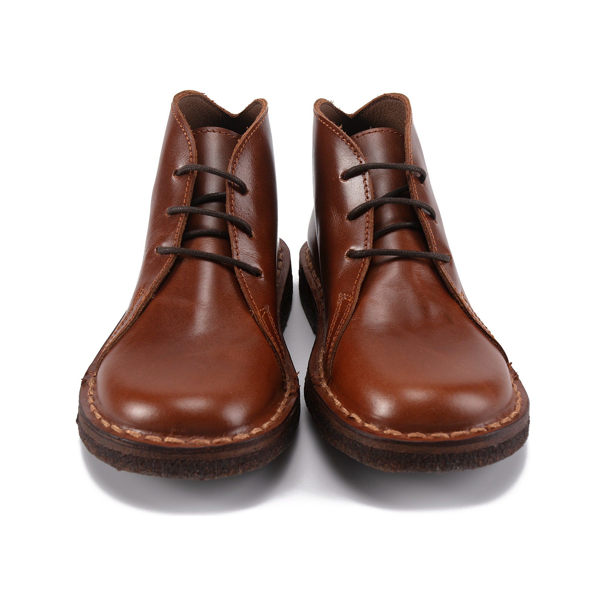 Boys & Girls Brown Leather Shoes