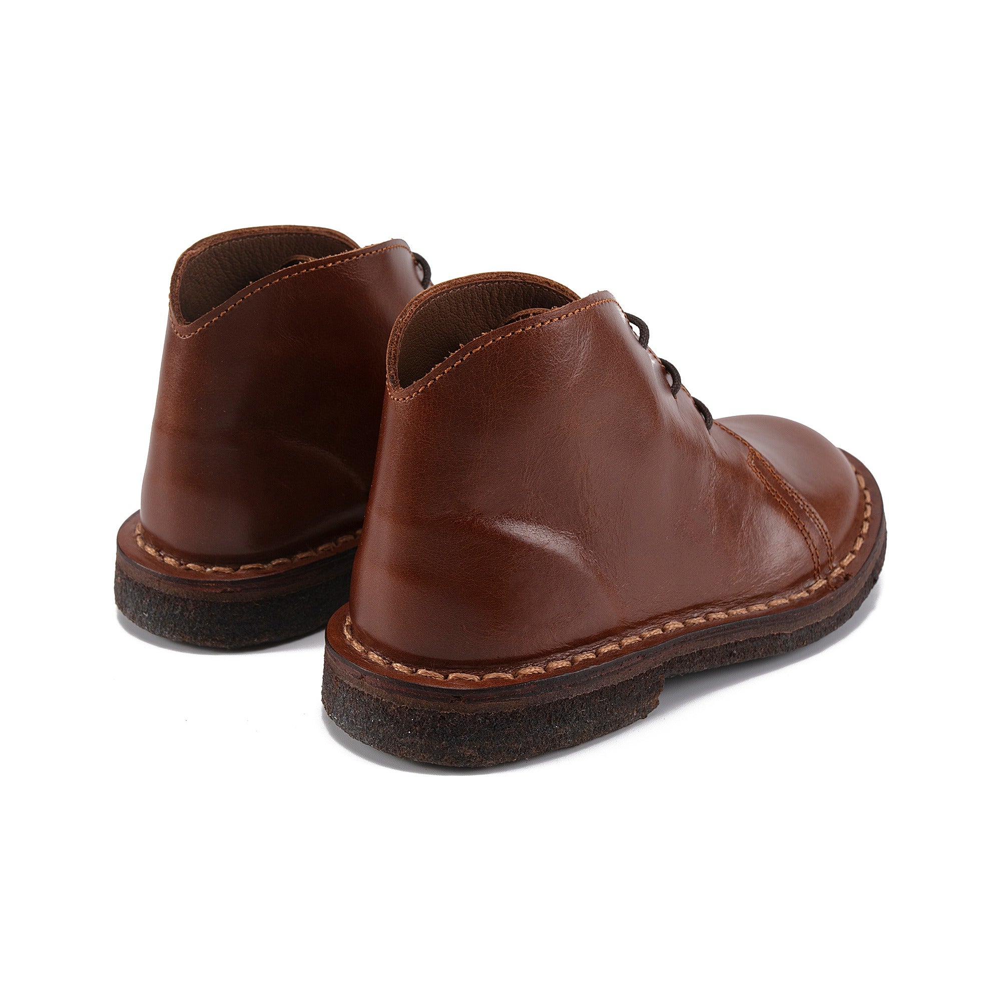 Boys & Girls Brown Leather Shoes