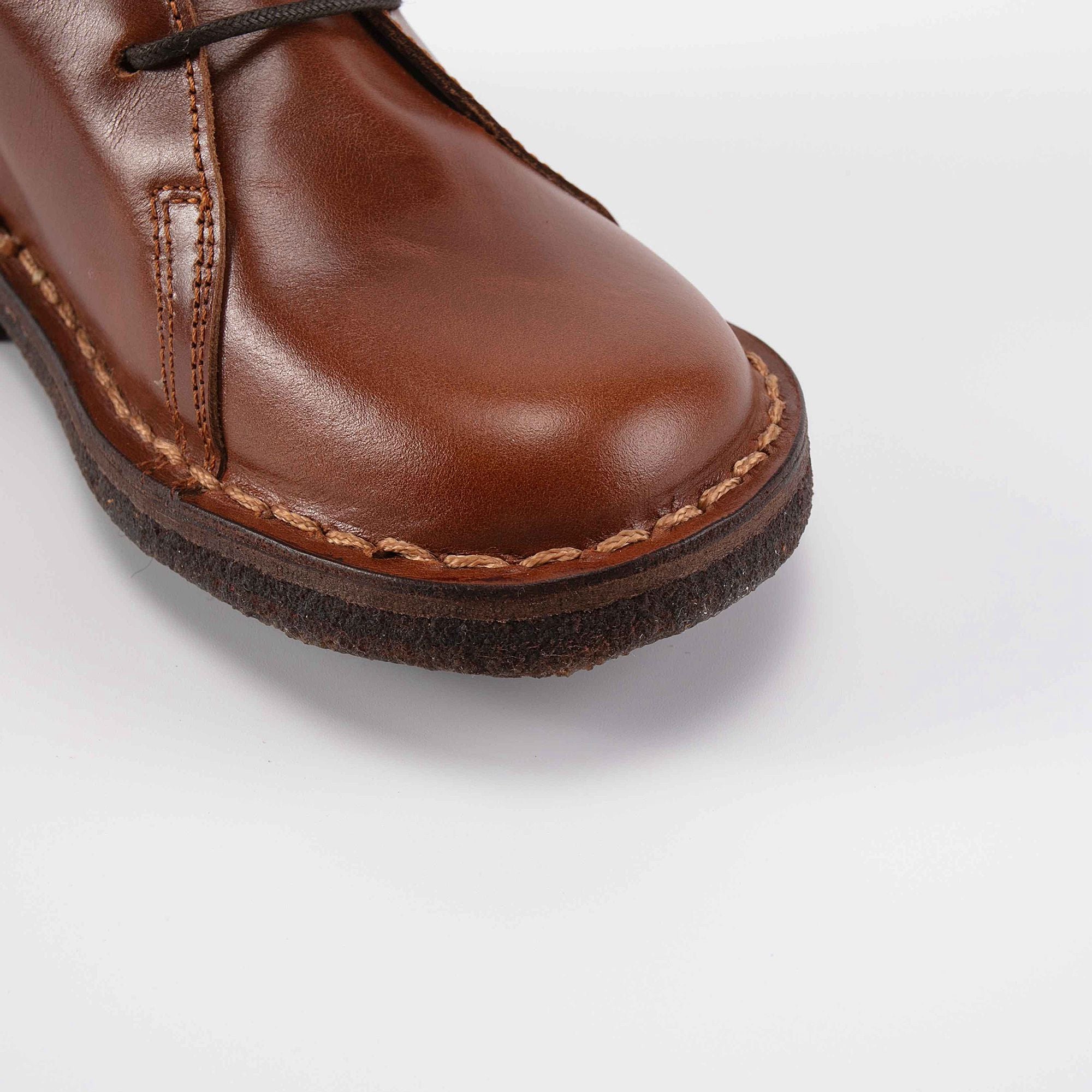 Boys & Girls Brown Leather Shoes