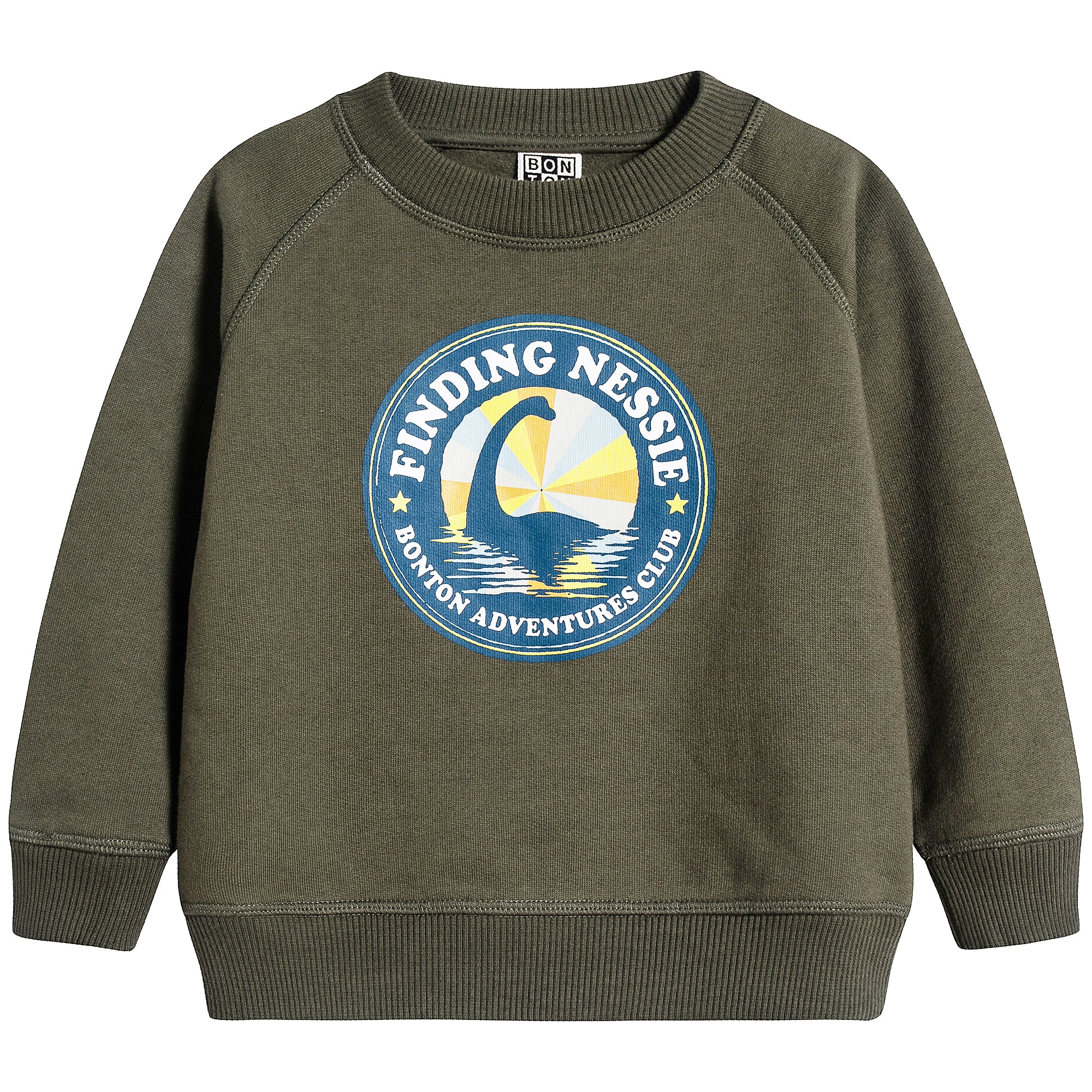 Boys Vert Lochness Cotton Sweatshirt