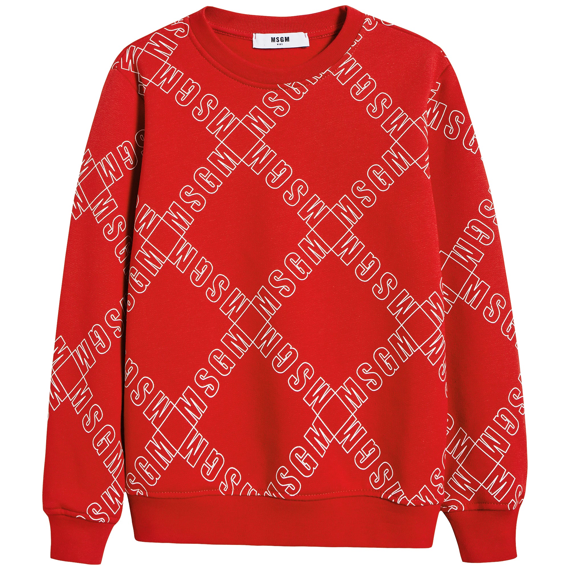 Boys Red Cotton Sweatshirt