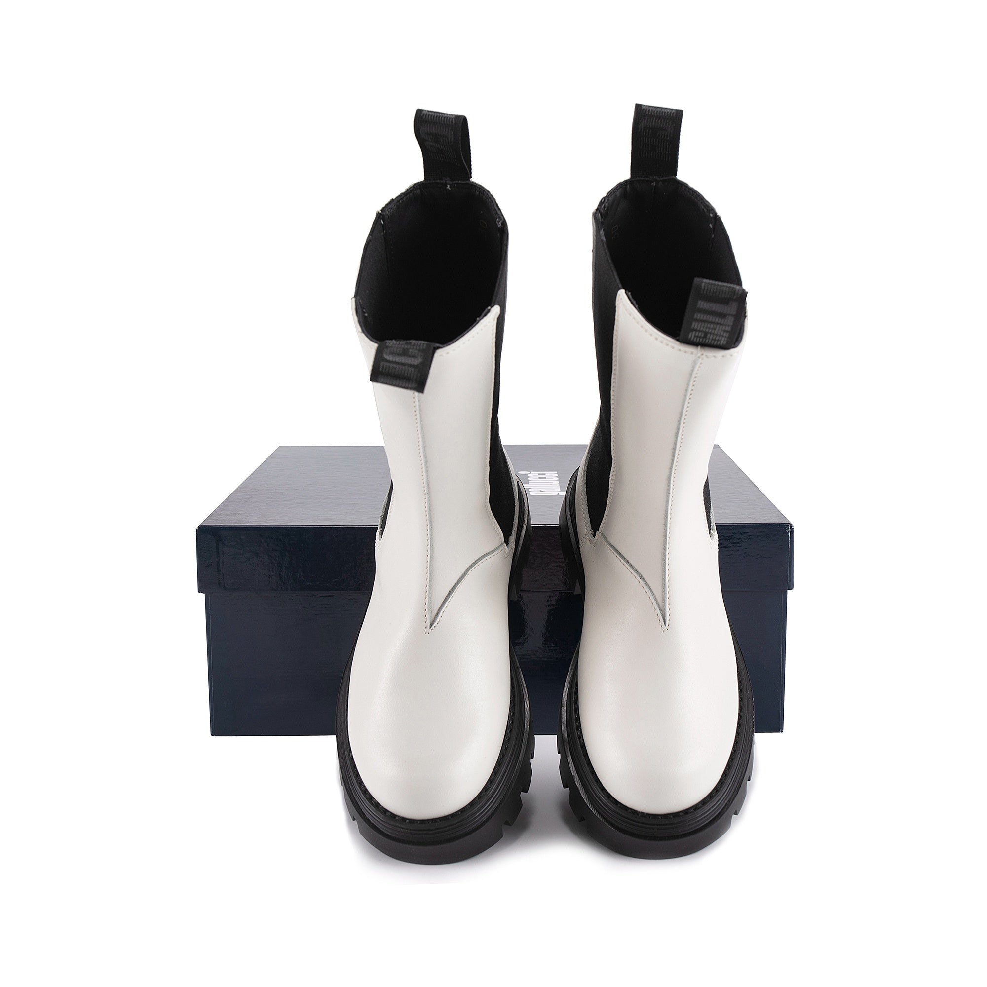 Boys & Girls White Leather Shoes