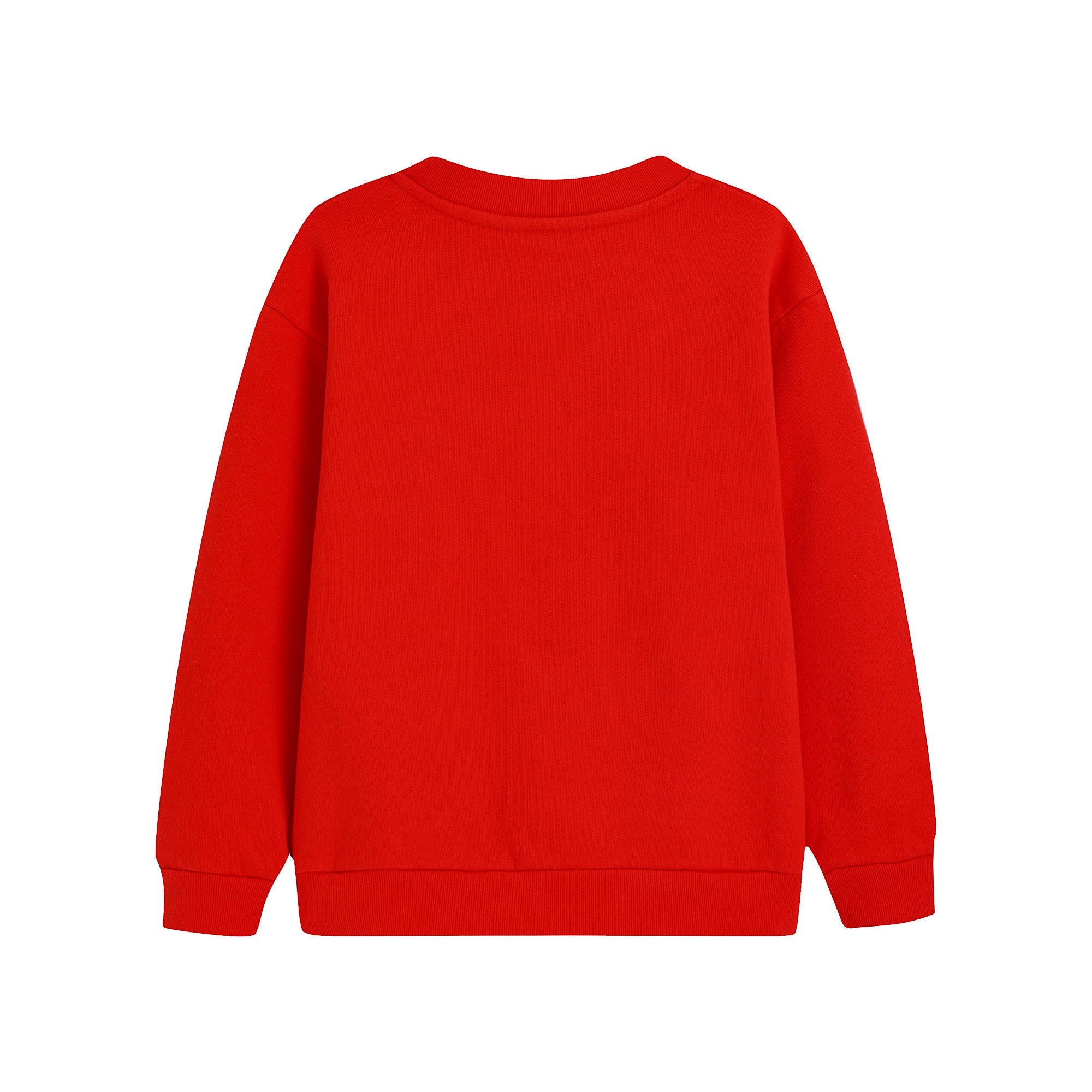 Boys & Girls Red Cotton Sweatshirt