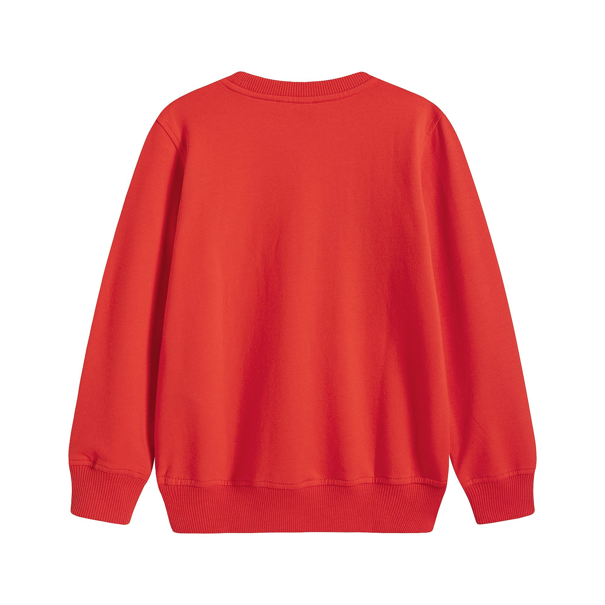 Boys & Girls Red Logo Cotton Sweatshirt