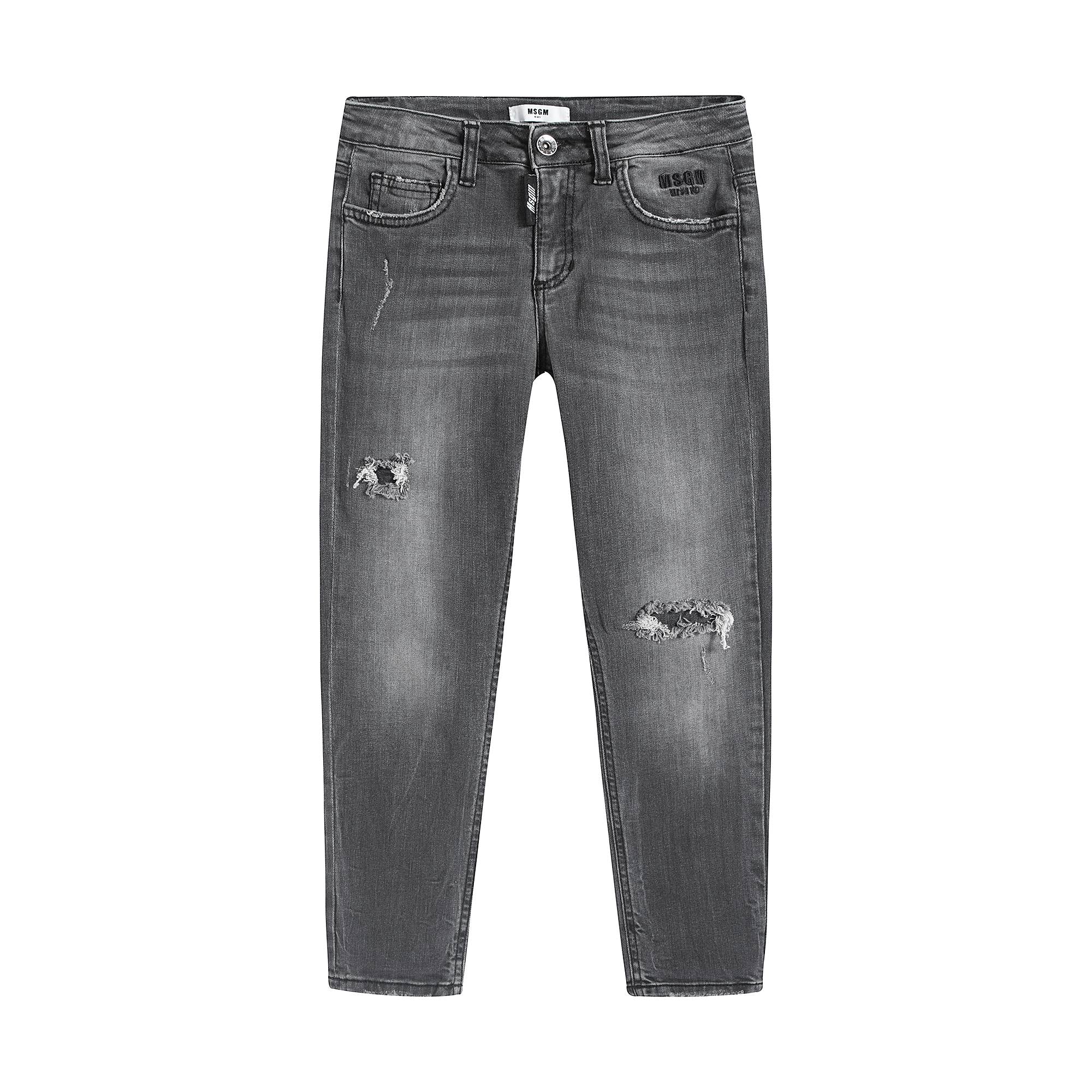 Boys Black Denim Trousers