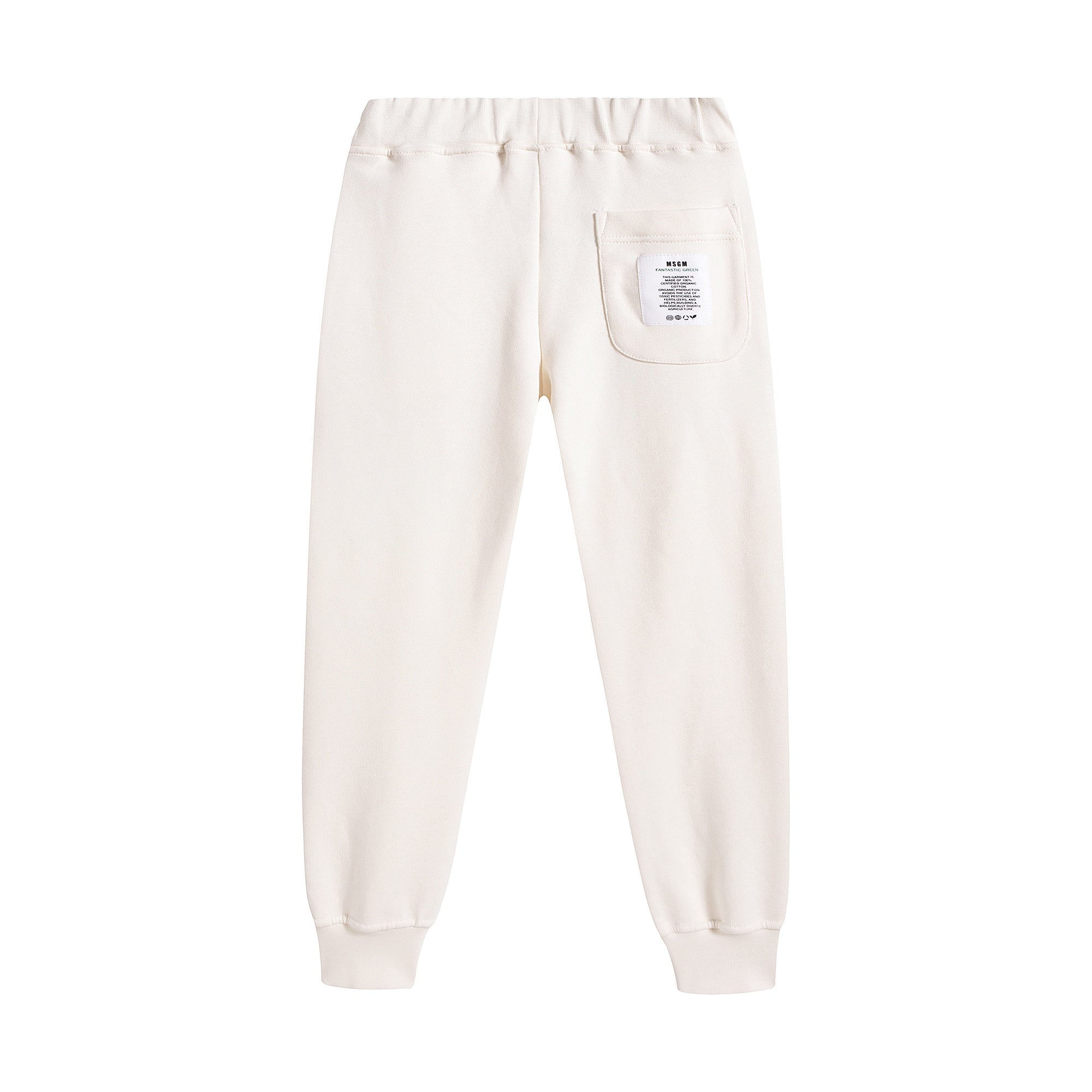 Boys & Girls White Cotton Trousers